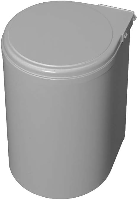 EMUCA Cubo de Basura 13L con Tapa Automática y Fijación 🚪