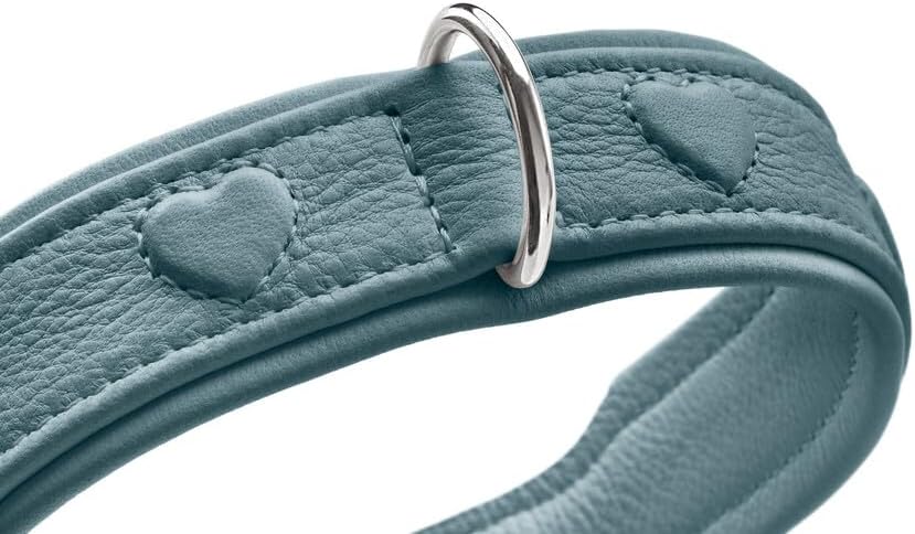 Thumbnail 4 de HUNTER Hundehalsband SOHO X Love – hellblau, Weichleder, geeignet für kleine Hunde und Welpen (Größe 42)
