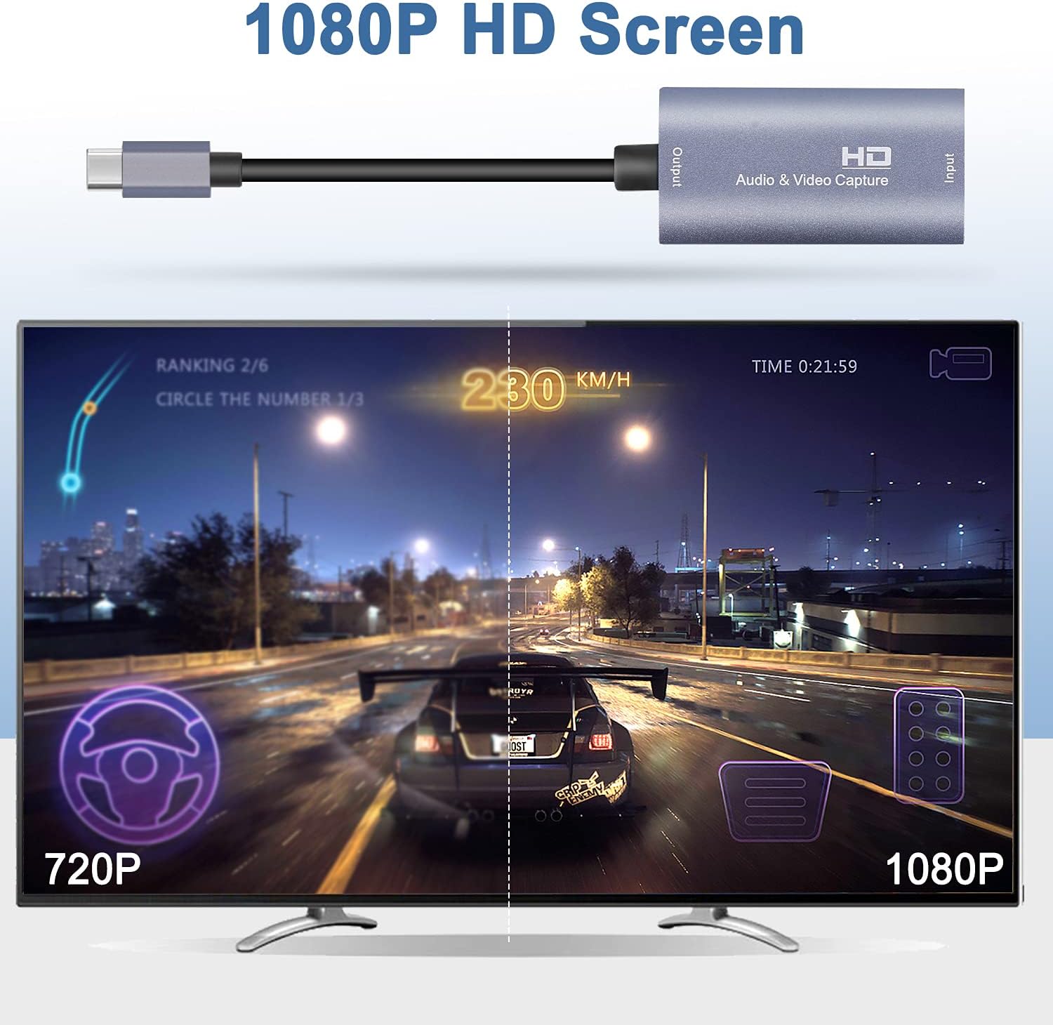 Detalle 2 de Guermok Video Capture Card 4K HDMI to USB-C 🎥