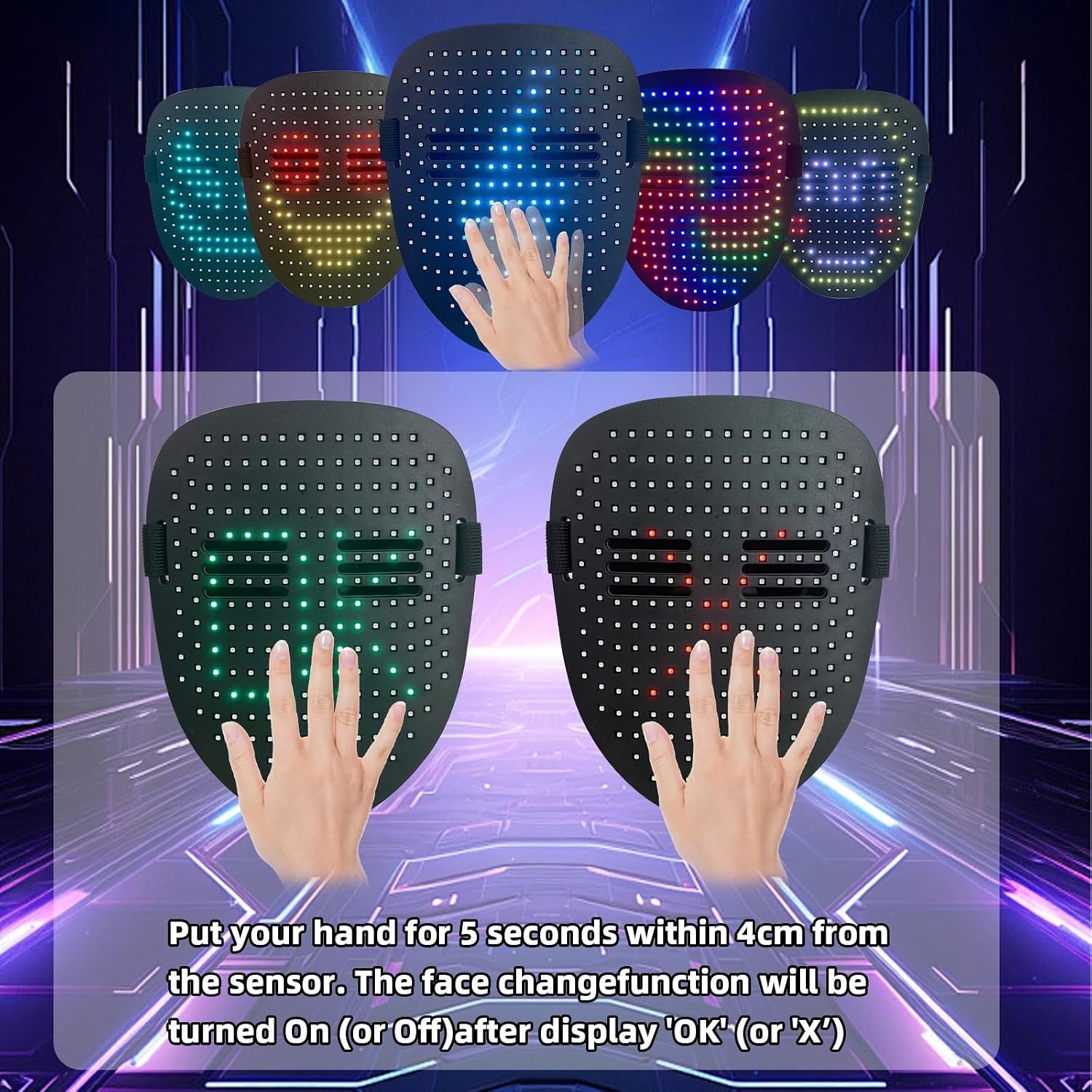 Detalle de Zonasyrn LED Mask, ABS Plastic