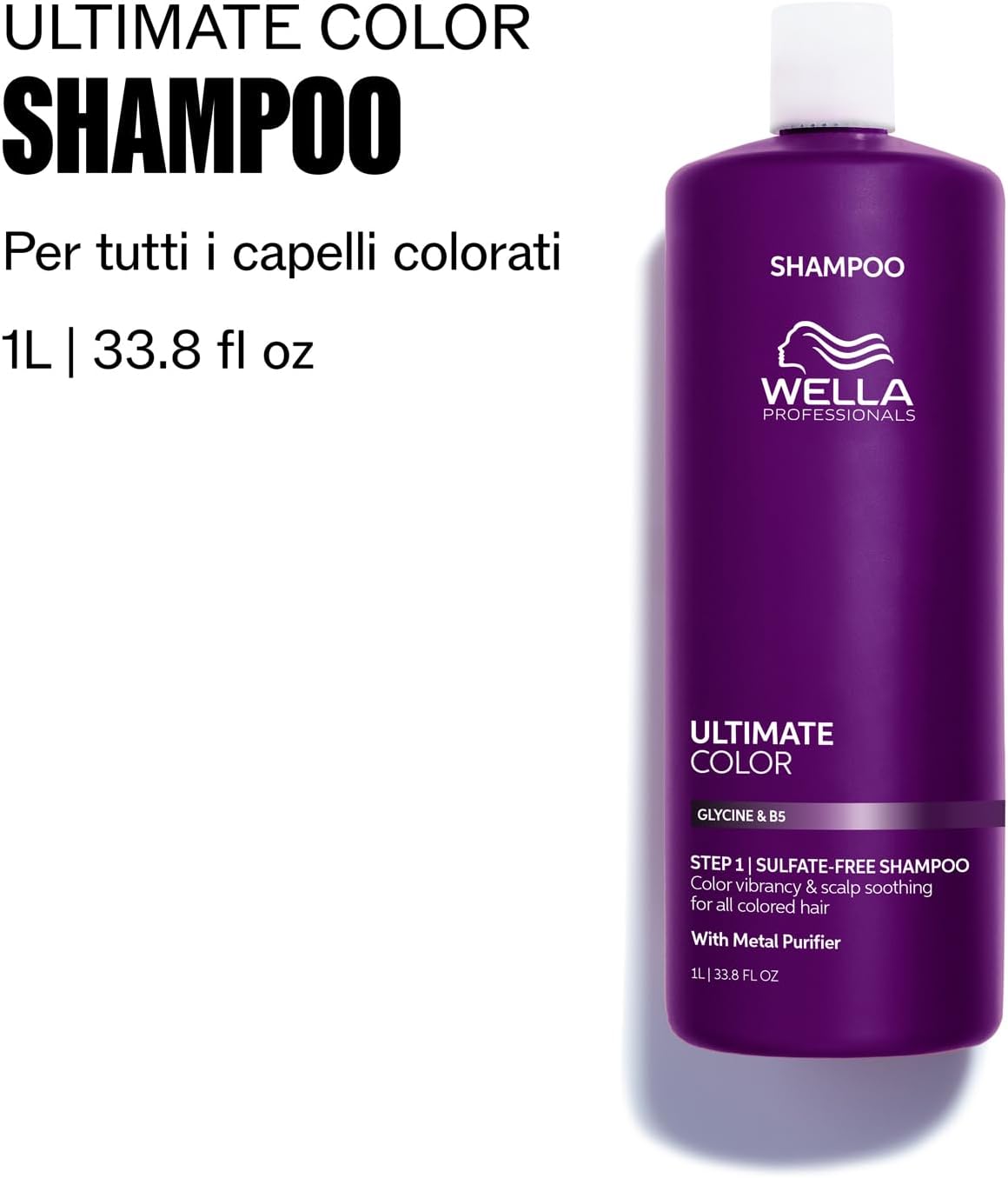 Thumbnail 1 de Wella Professionals Ultimate Color Step 1: Shampoo delicato senza solfati per capelli colorati