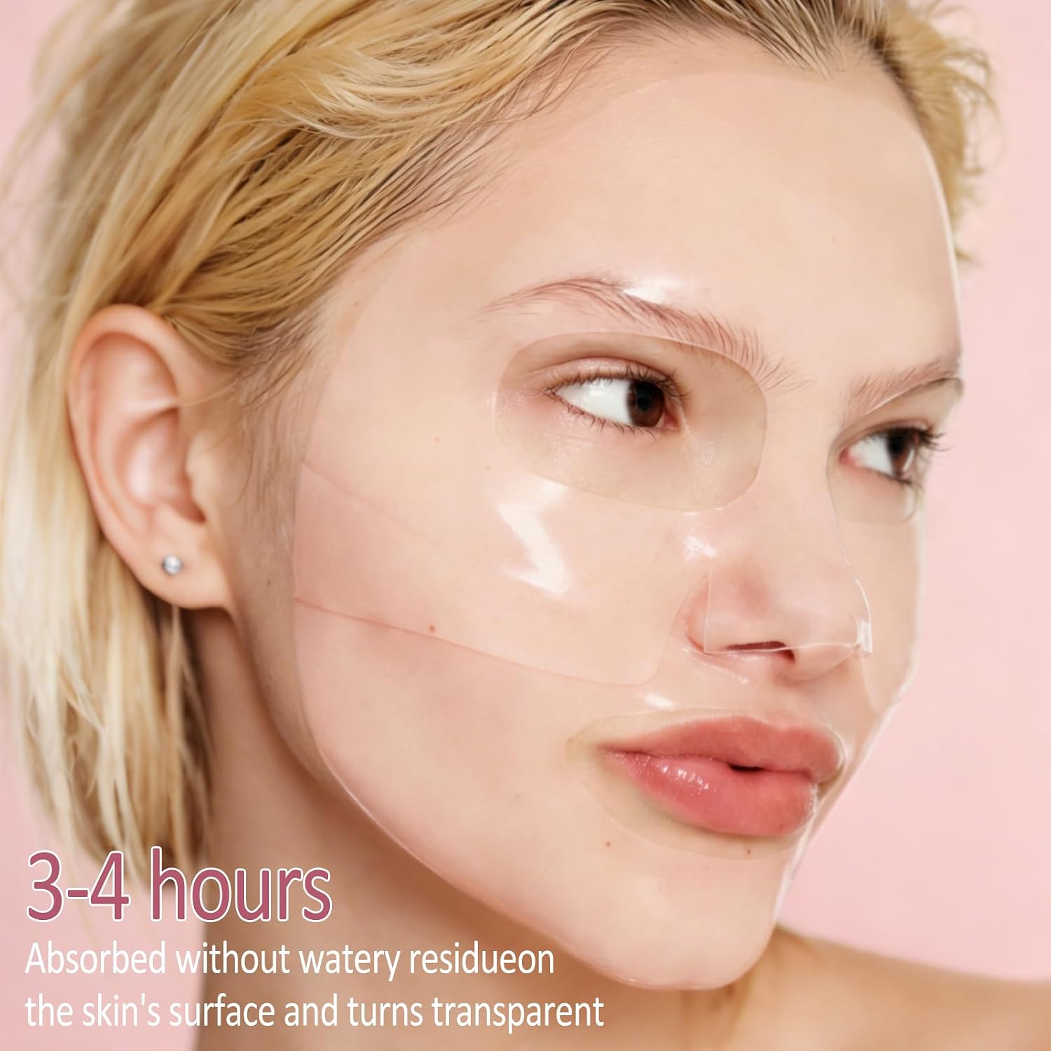 Thumbnail 2 de GlyndraPetal Koreaanse collageen-gezichtsmaskers, 4 hydraterende nachtmaskers