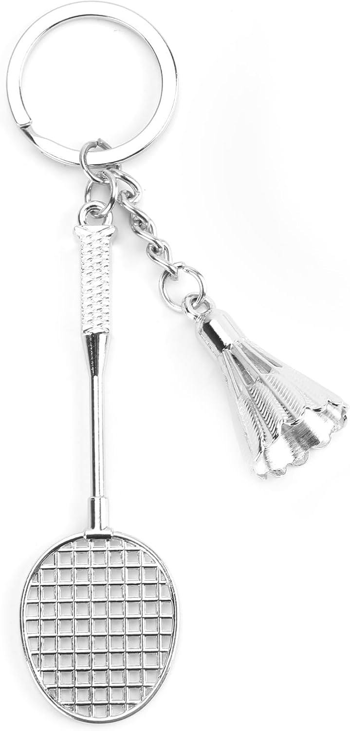 Thumbnail 6 de MUCOOS Funny Badminton Keychain with Ribbon: A Playful Yet Practical Gift