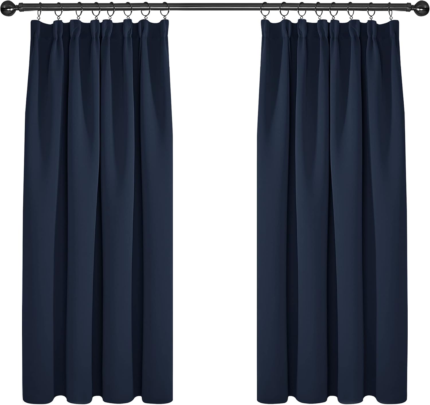 Detalle de Deconovo Nursery Curtains Blackout 66 x 63 In. 2 Panels ๐ช