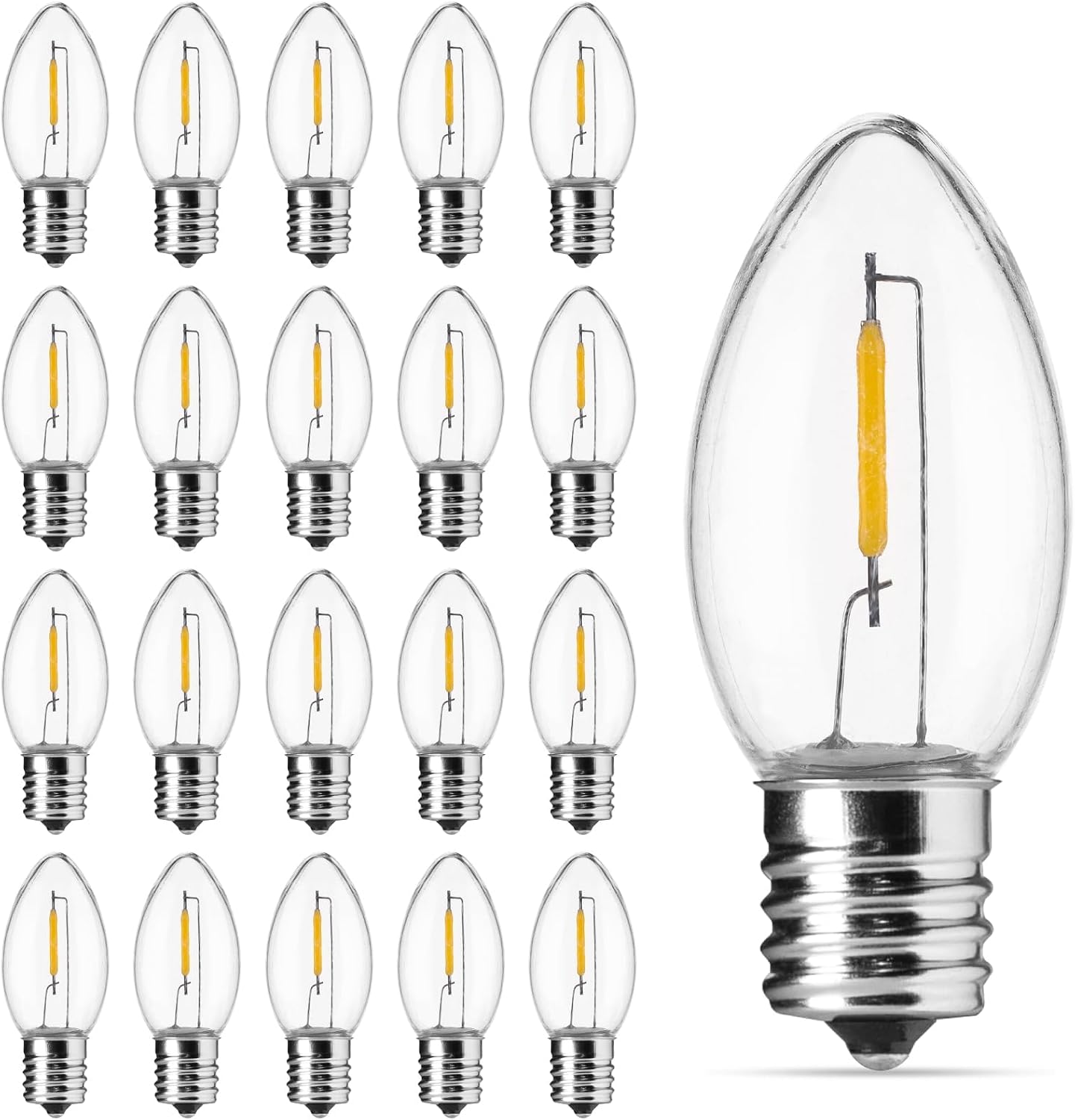 Detalle de C7 LED Christmas Light Bulbs, 0.6W