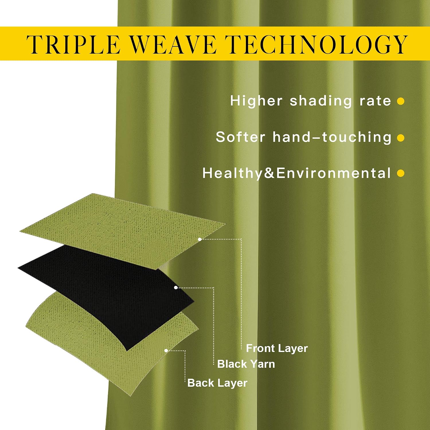 Thumbnail 3 de NICETOWN Blackout Curtain 80" Length