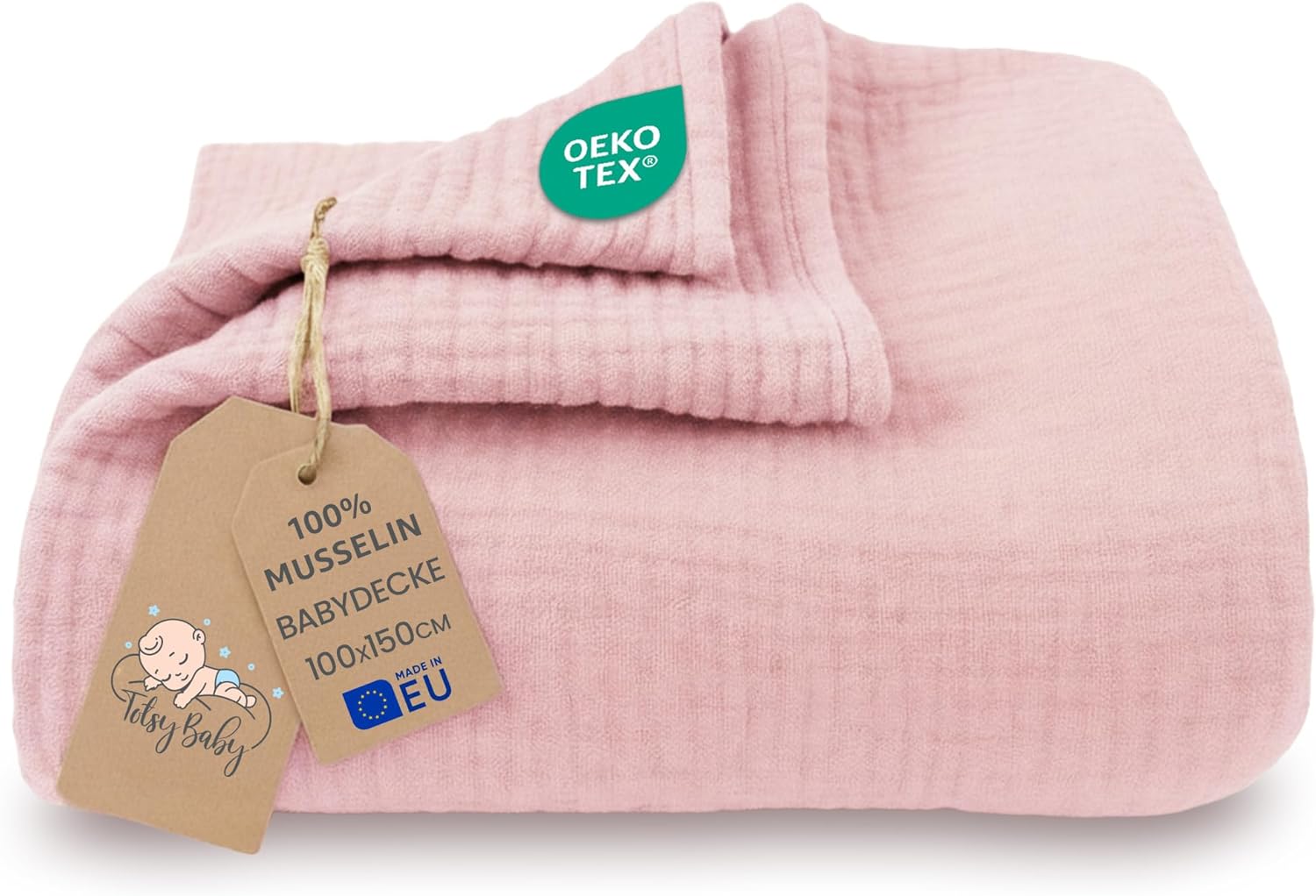 Thumbnail 6 de Couverture mousseline bébé coton 100 x 150 cm