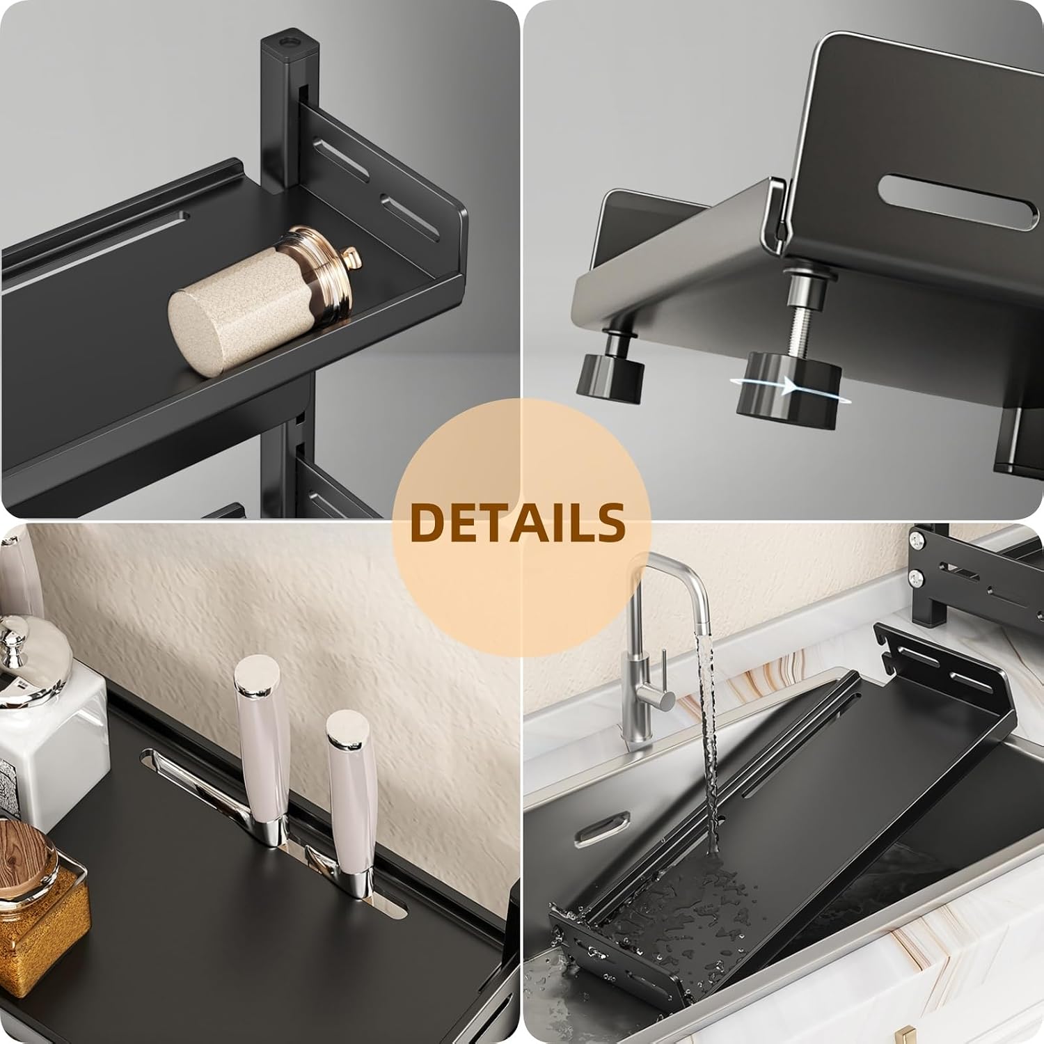 Thumbnail 3 de TRAYINDALY 2 Tier Spice Rack – Free Standing, Expandable & Space-Saving