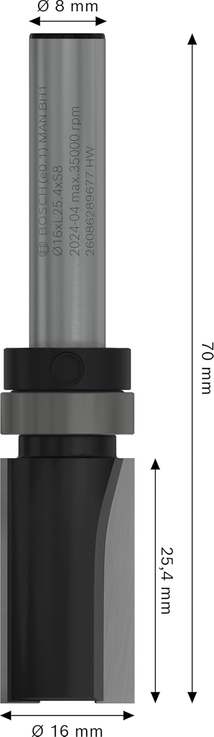 Detalle 2 de Bosch Broca fresadora al ras PRO Ø 16 mm