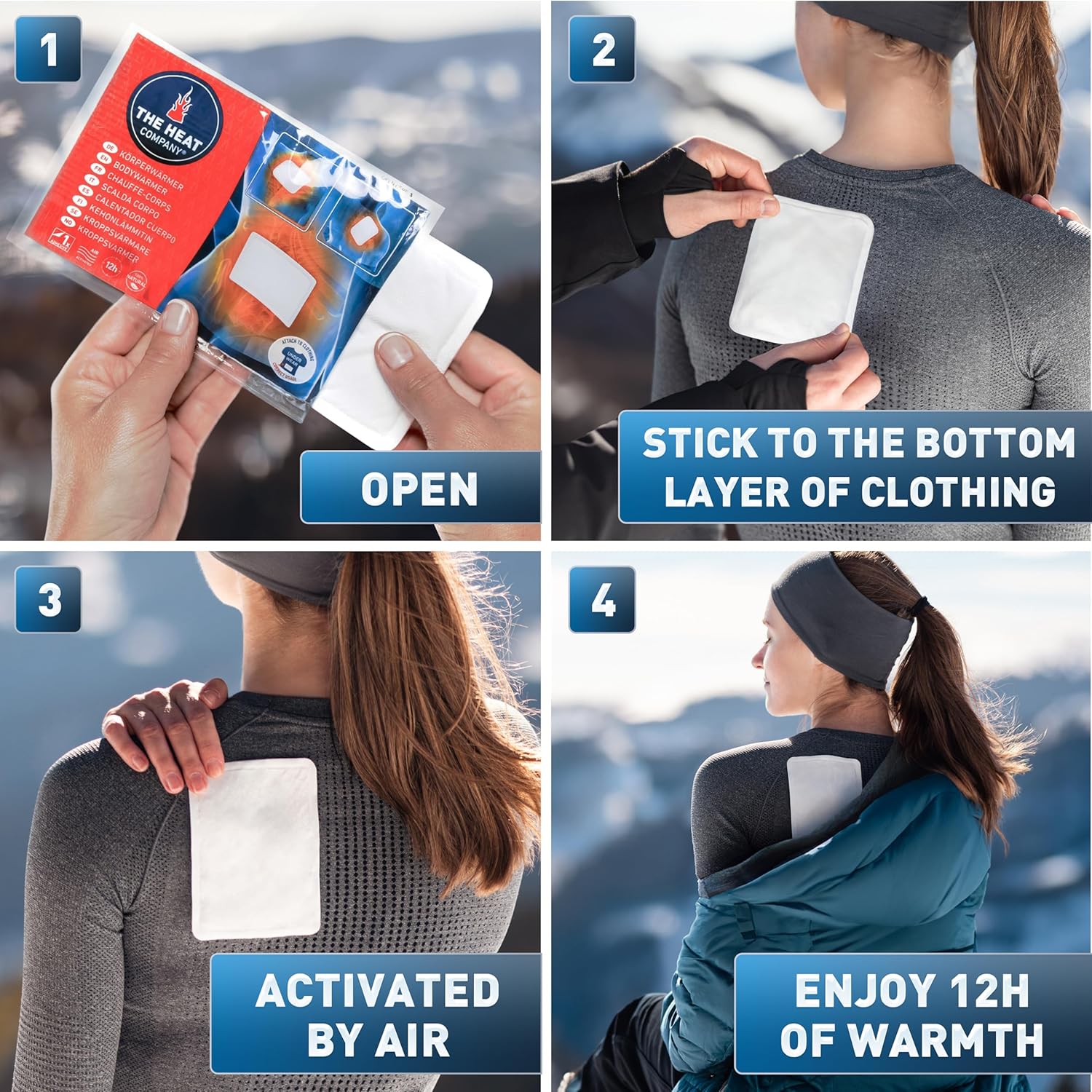 Thumbnail 2 de THE HEAT COMPANY Bodywarmer - Extra Warm Adhesive Heat Pads (10, 20 or 40 Pieces)