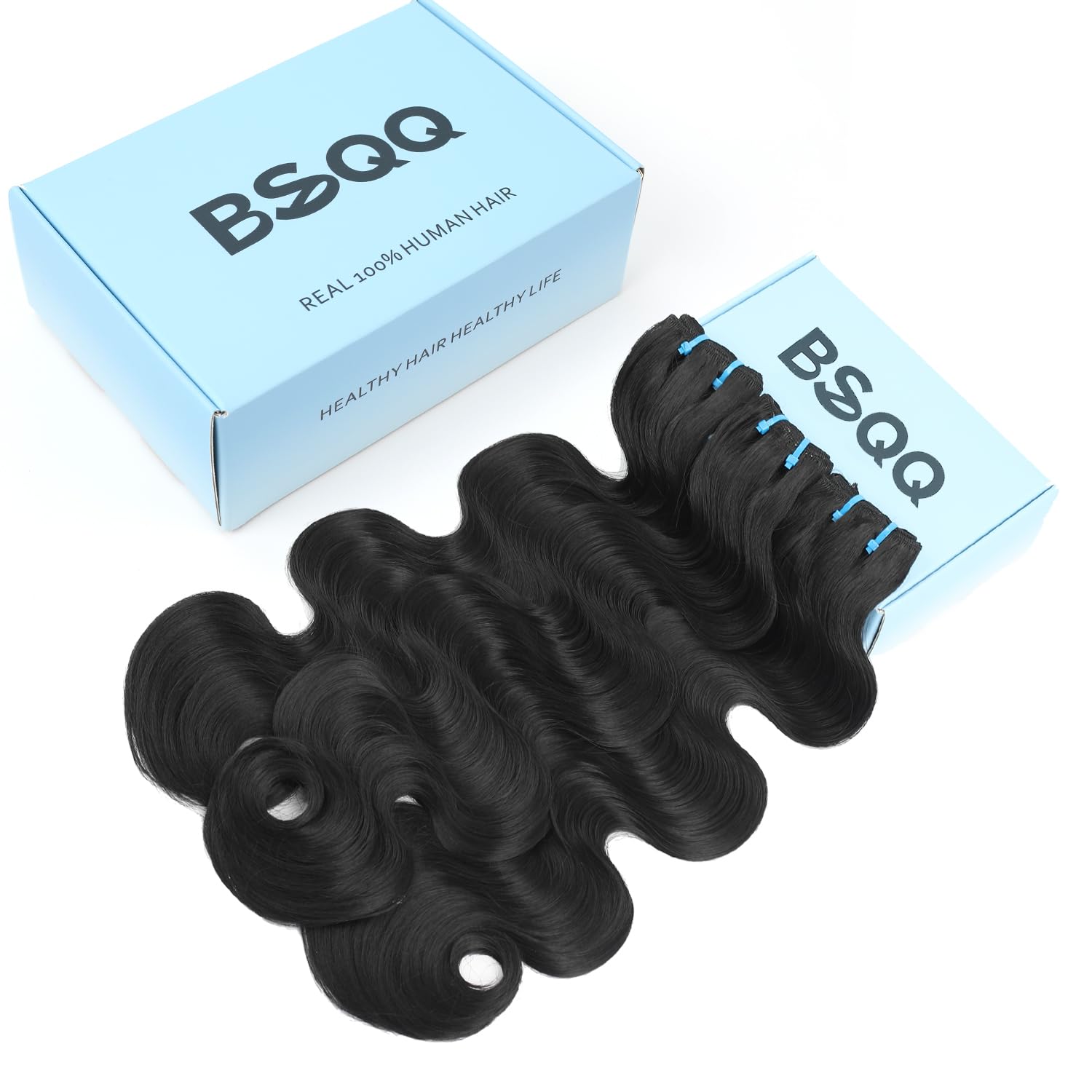 Thumbnail 1 de BSQQ 16A Body Wave Human Hair Bundles (18/20/22 Inch, 100% Raw Virgin Hair)