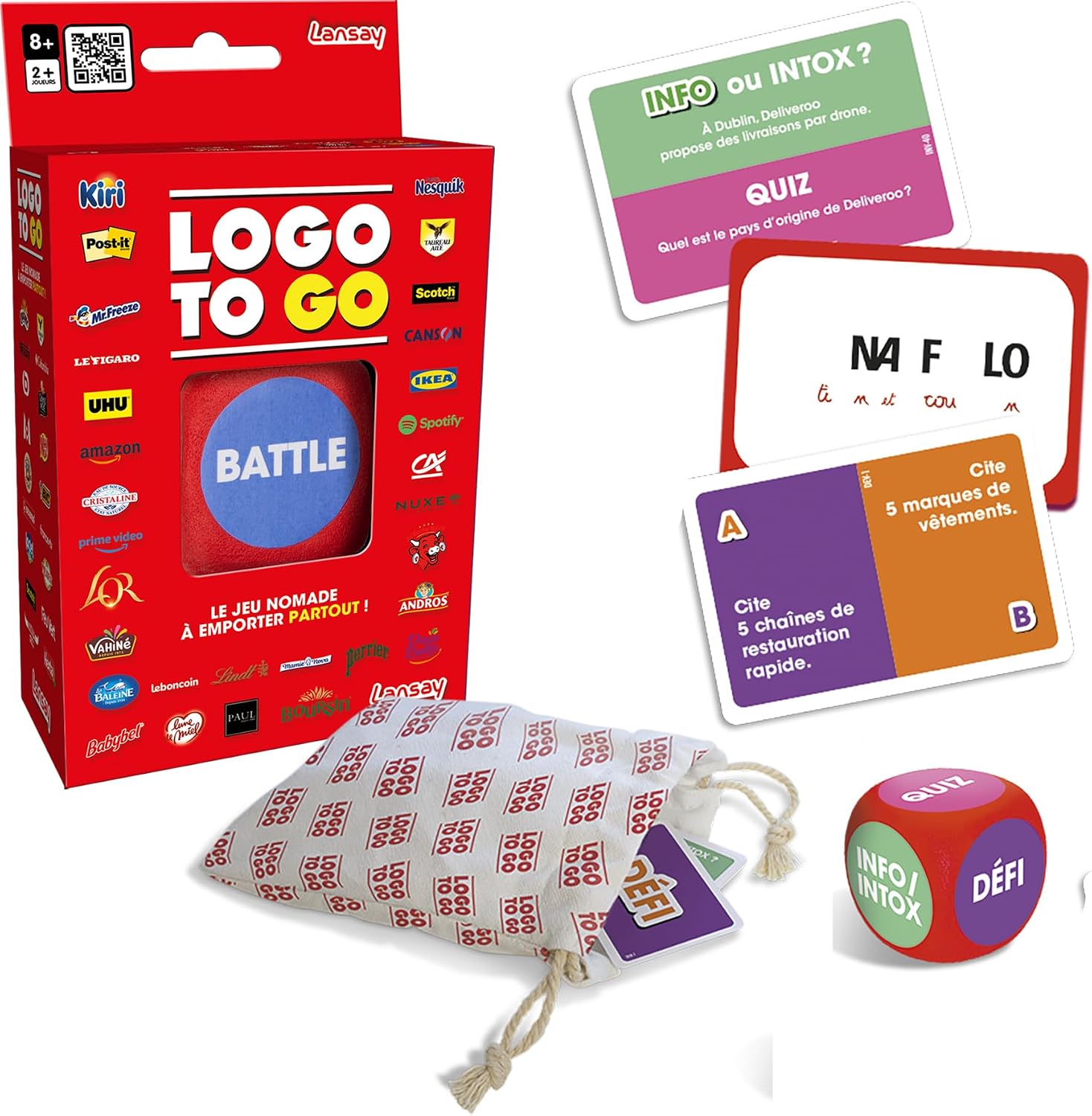 Thumbnail 5 de Lansay Logo – Jeu de Société des Logos et Marques, +1500 Questions avec Cartes Action