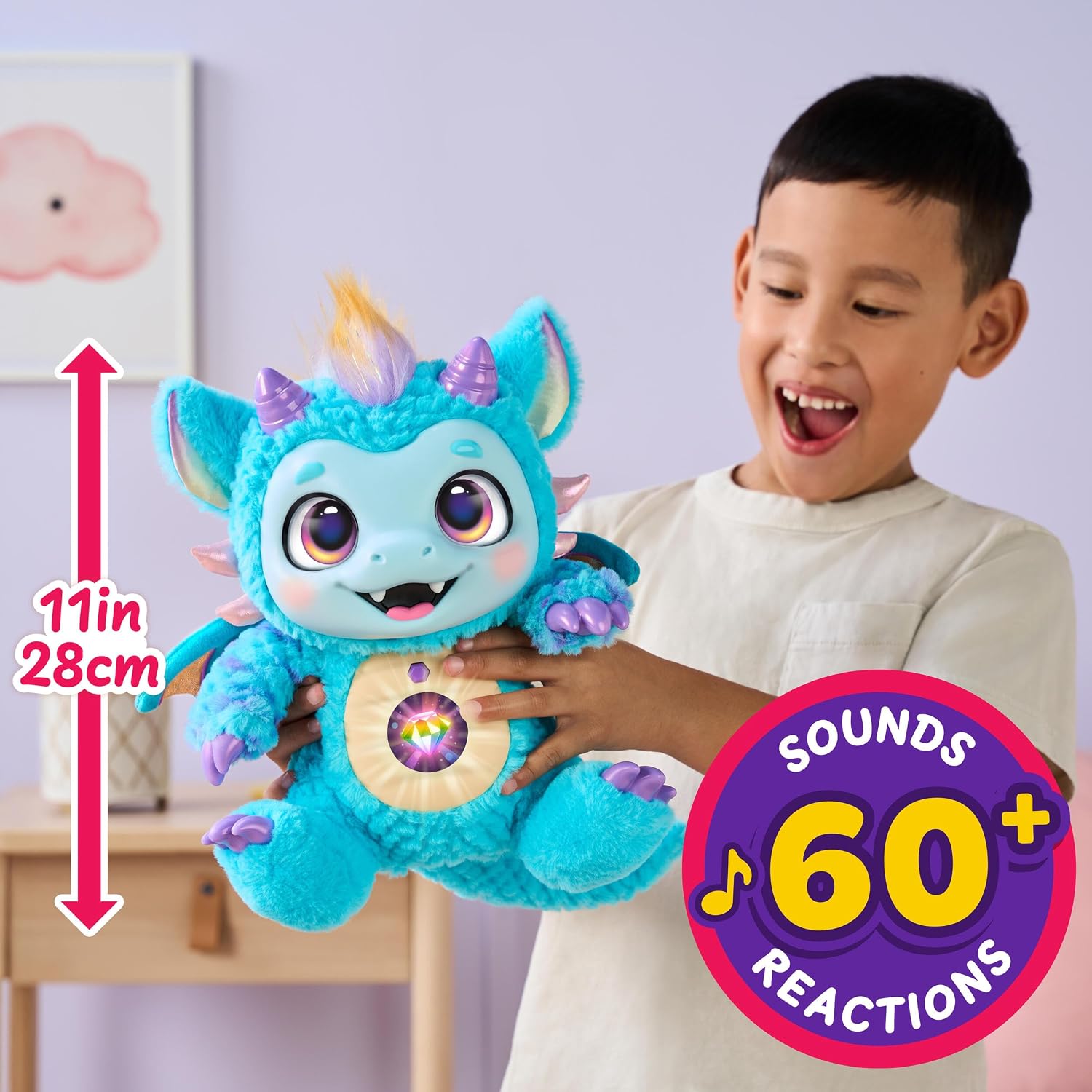 Detalle de Little Live Pets My Magical Dragon Skye Interactive Plush Toy with Digital Display