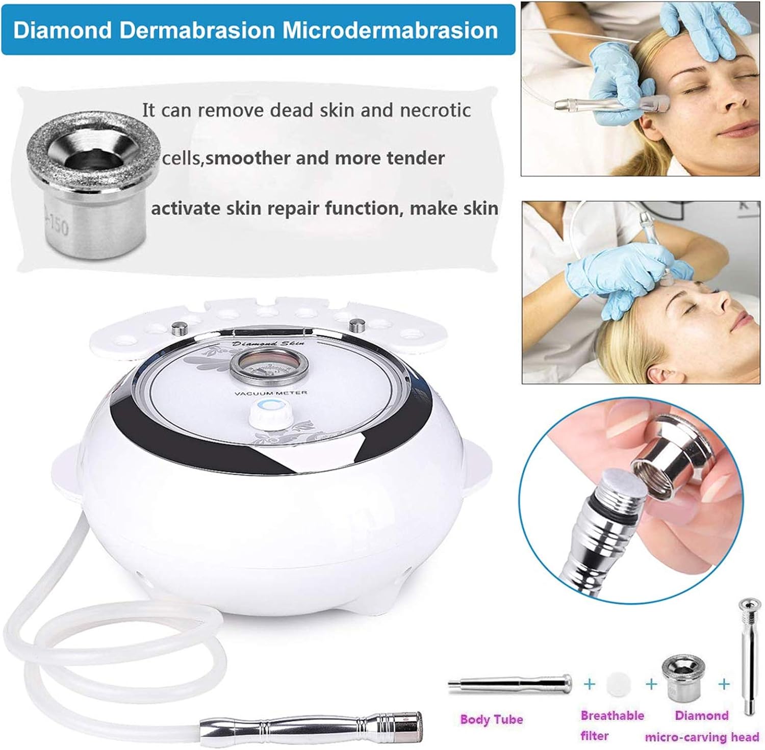 Detalle de TwoWin Microdermoabrasión 3 en 1 65-68 cmHg