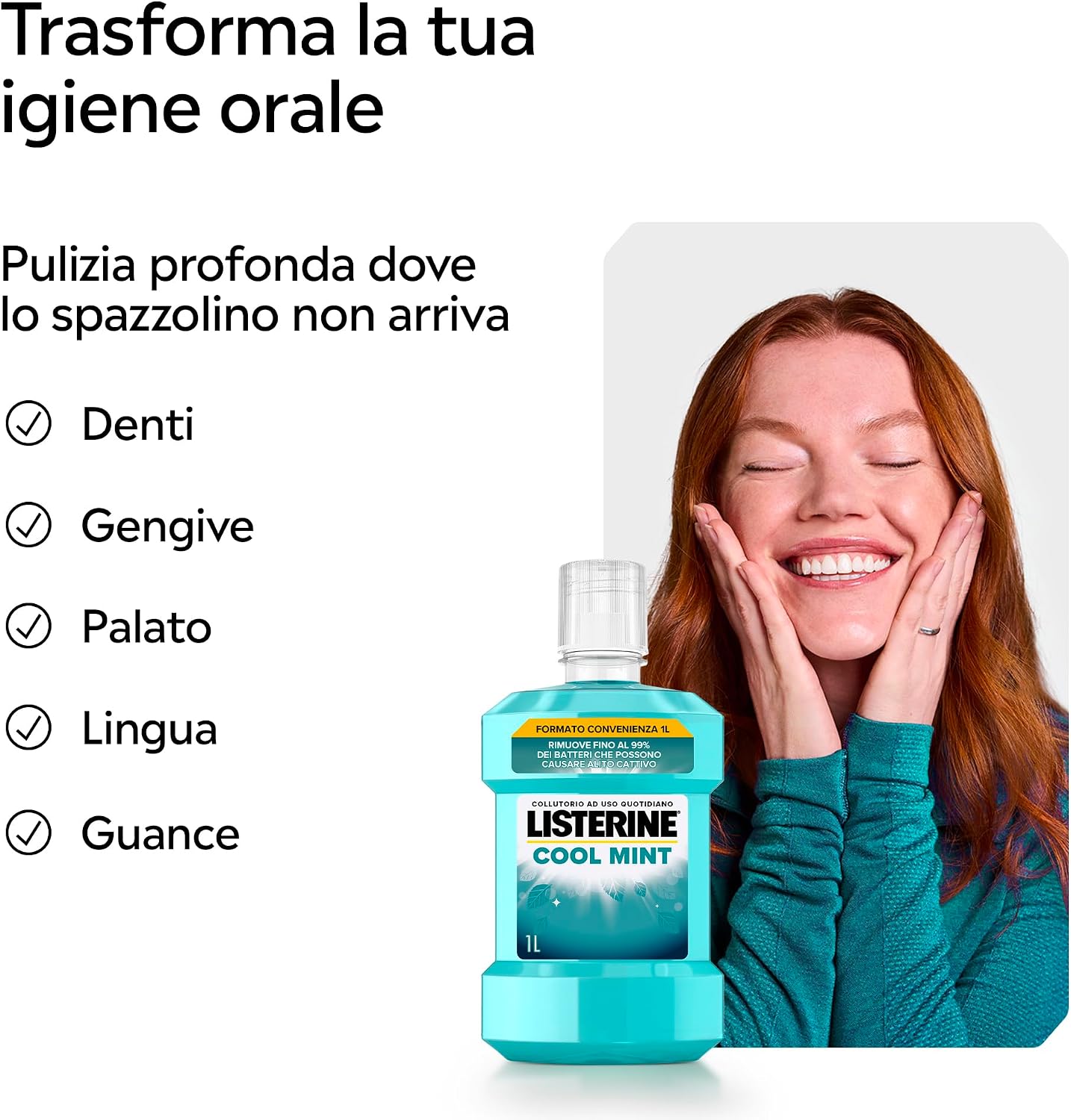 Thumbnail 6 de Listerine Cool Mint Collutorio 1 L – Alito fresco e igiene orale completa