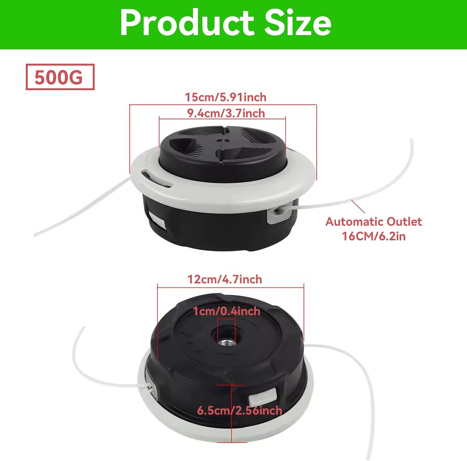 Detalle de LZEXIN Trimmer Head for Stihl Autocut C26-2 compatible models (2-pack) – bump feed strimmer spool