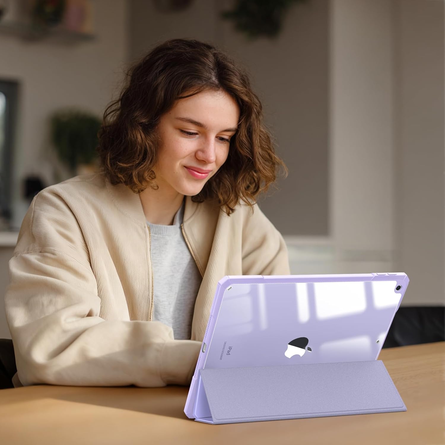 Thumbnail 6 de FINTIE Hybrid Case for iPad 9th/8th/7th Generation (10.2-inch, 2021/2020/2019) with Clear Back Shell