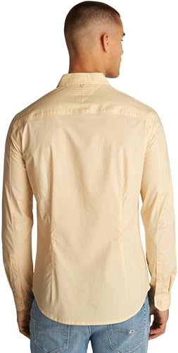 Thumbnail 1 de Tommy Jeans Camisa Hombre Original Stretch Shirt Slim Fit en Amarillo Custard Cream (XS)