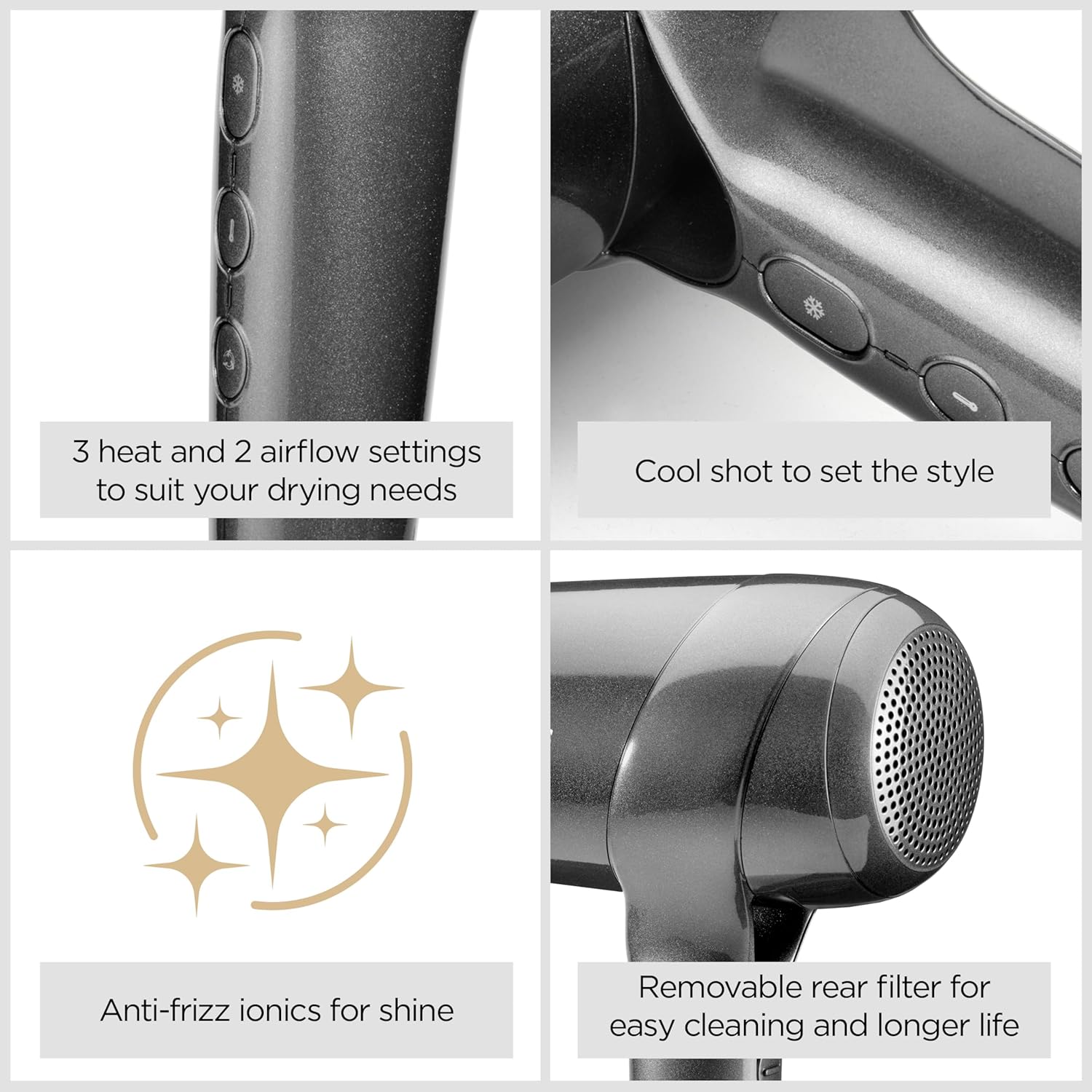 Thumbnail 2 de BaByliss D6200DU Titanium Shine 1600W dryer