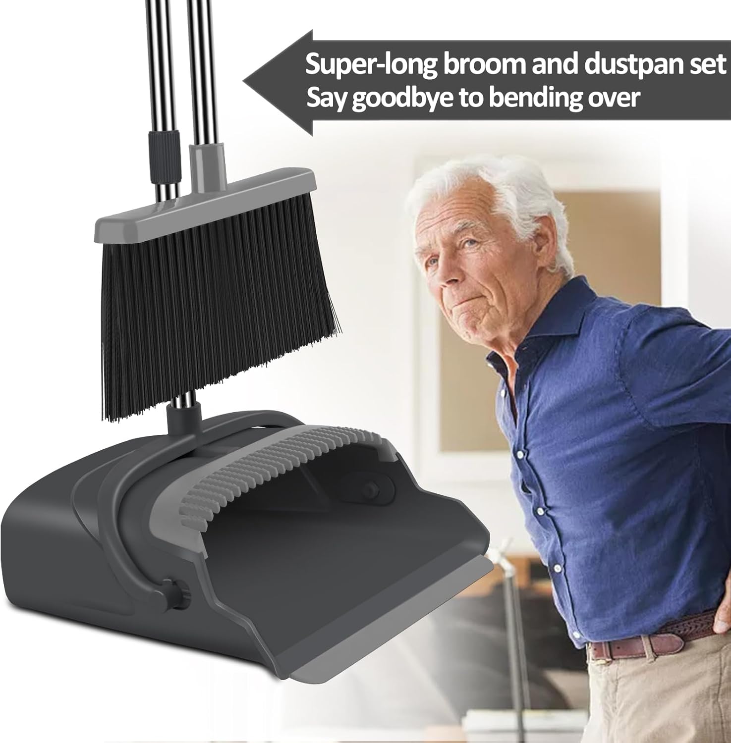 Thumbnail 3 de Kelamayi Broom and Dustpan Set 38in