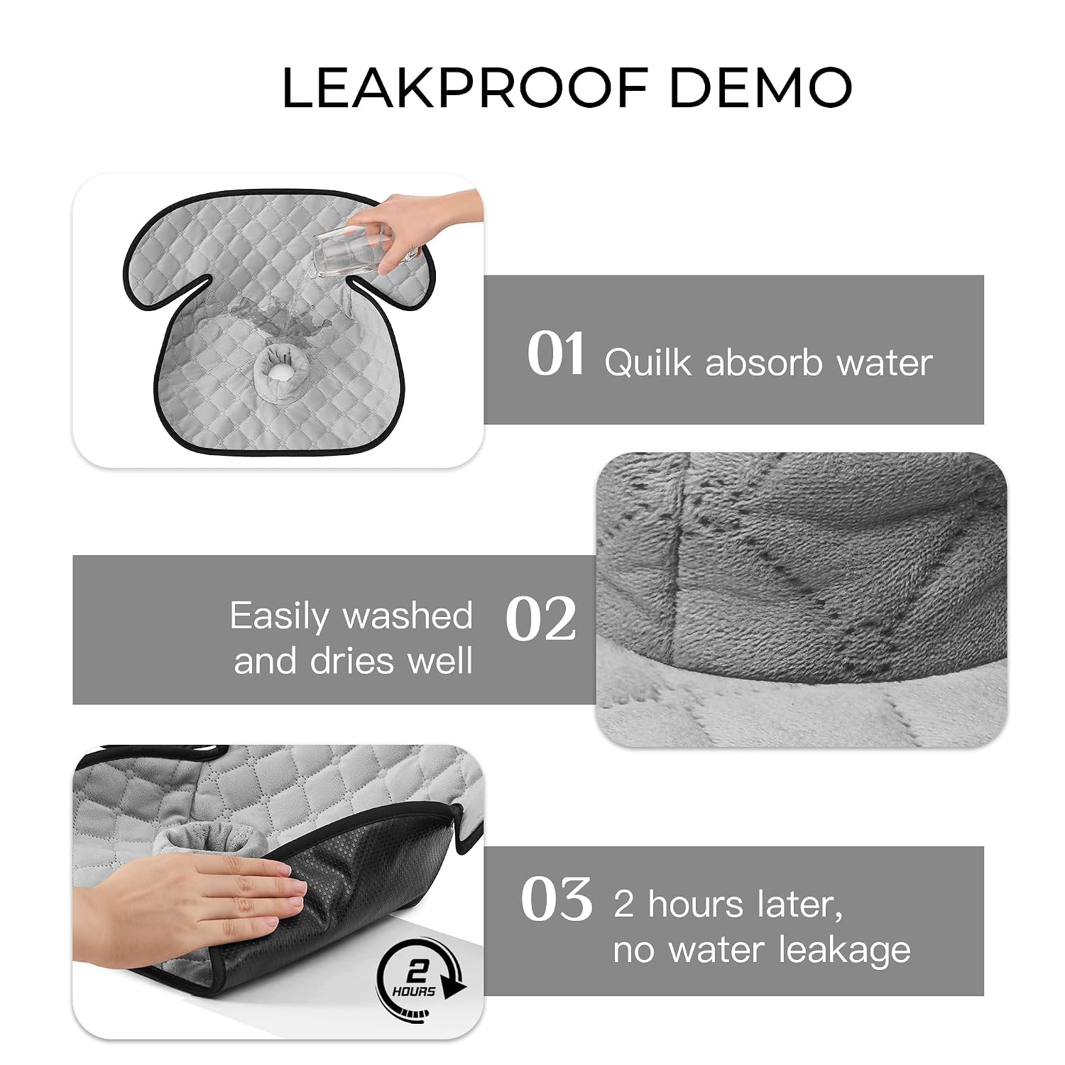 Detalle 2 de MOMSYLA 2-Pack Waterproof Potty Training Car Seat Protectors, Polyester