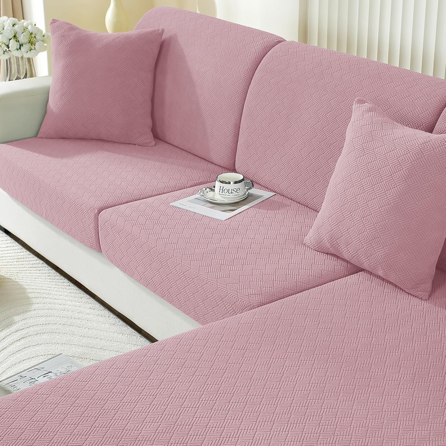 Detalle de Ystyle Ystyle Housse pour canapé extensible 1 place