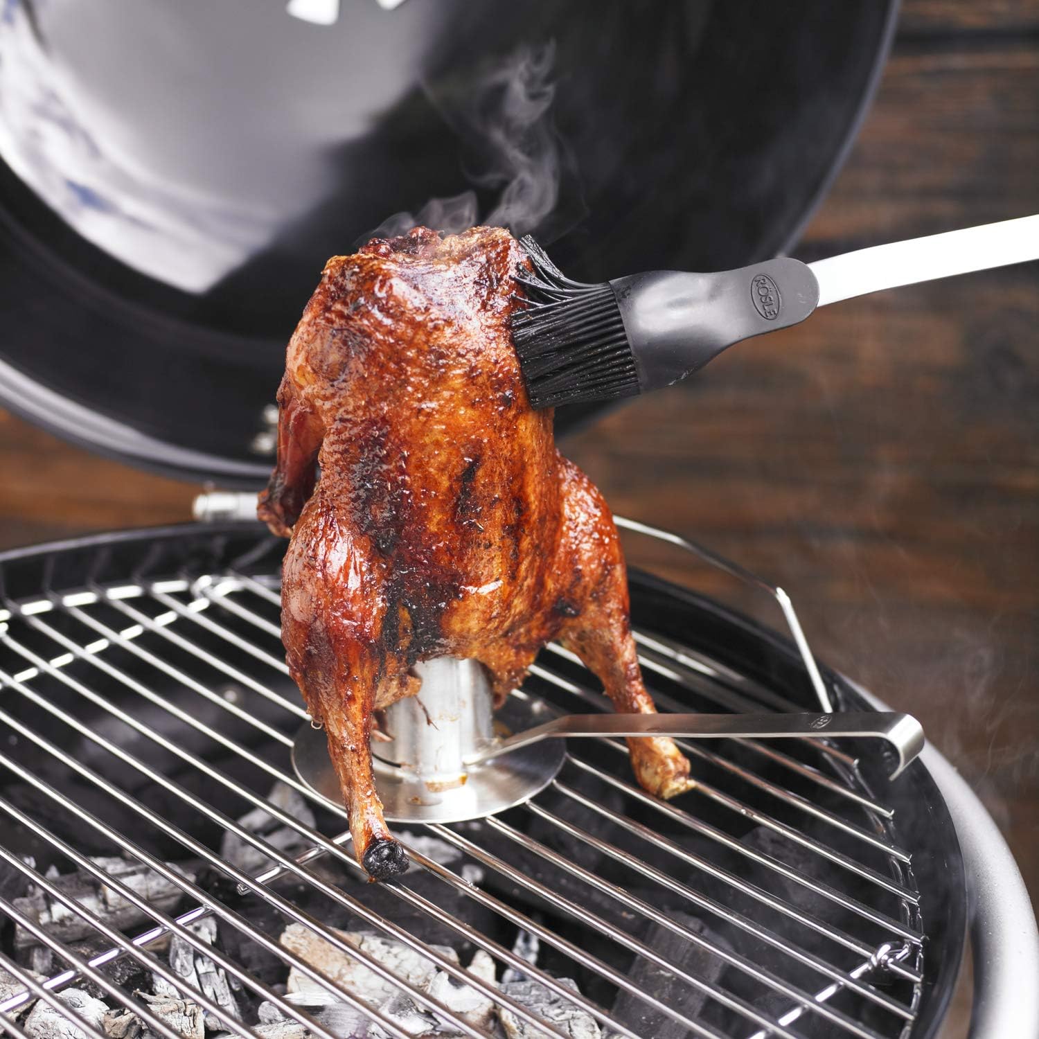 Thumbnail 1 de RÖSLE Rôtissoire de Poulet: Insert Haute Qualité pour Poulet ou Canard, Cuisson au Four ou Barbecue