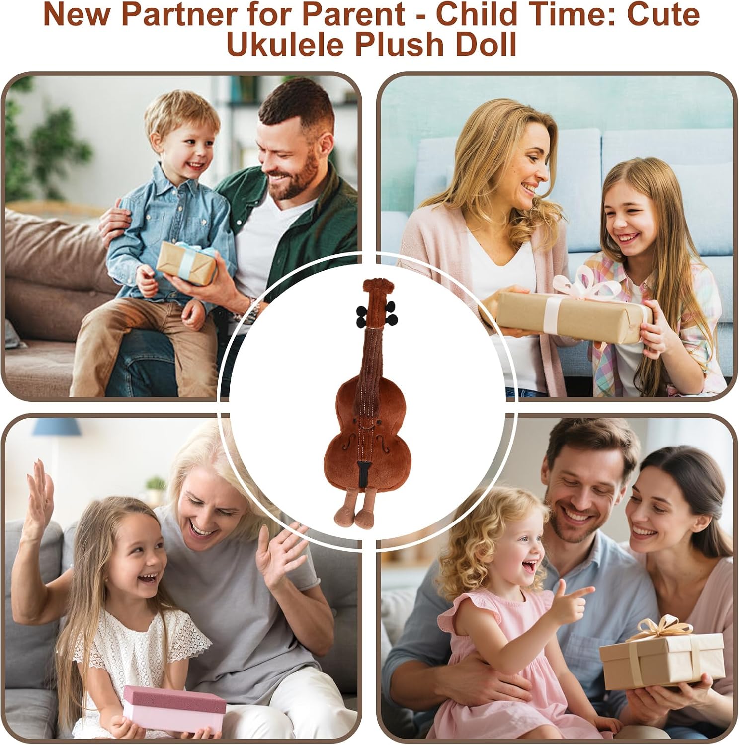 Thumbnail 6 de YELKOEYN Cute Violin Plushie Toy musical plush
