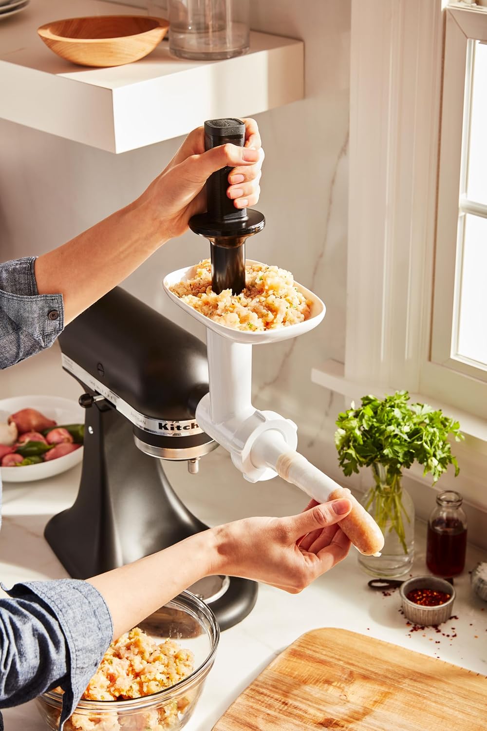 Detalle 1 de KitchenAid 5KSMSSA Rellenador de Salchichas 🍴
