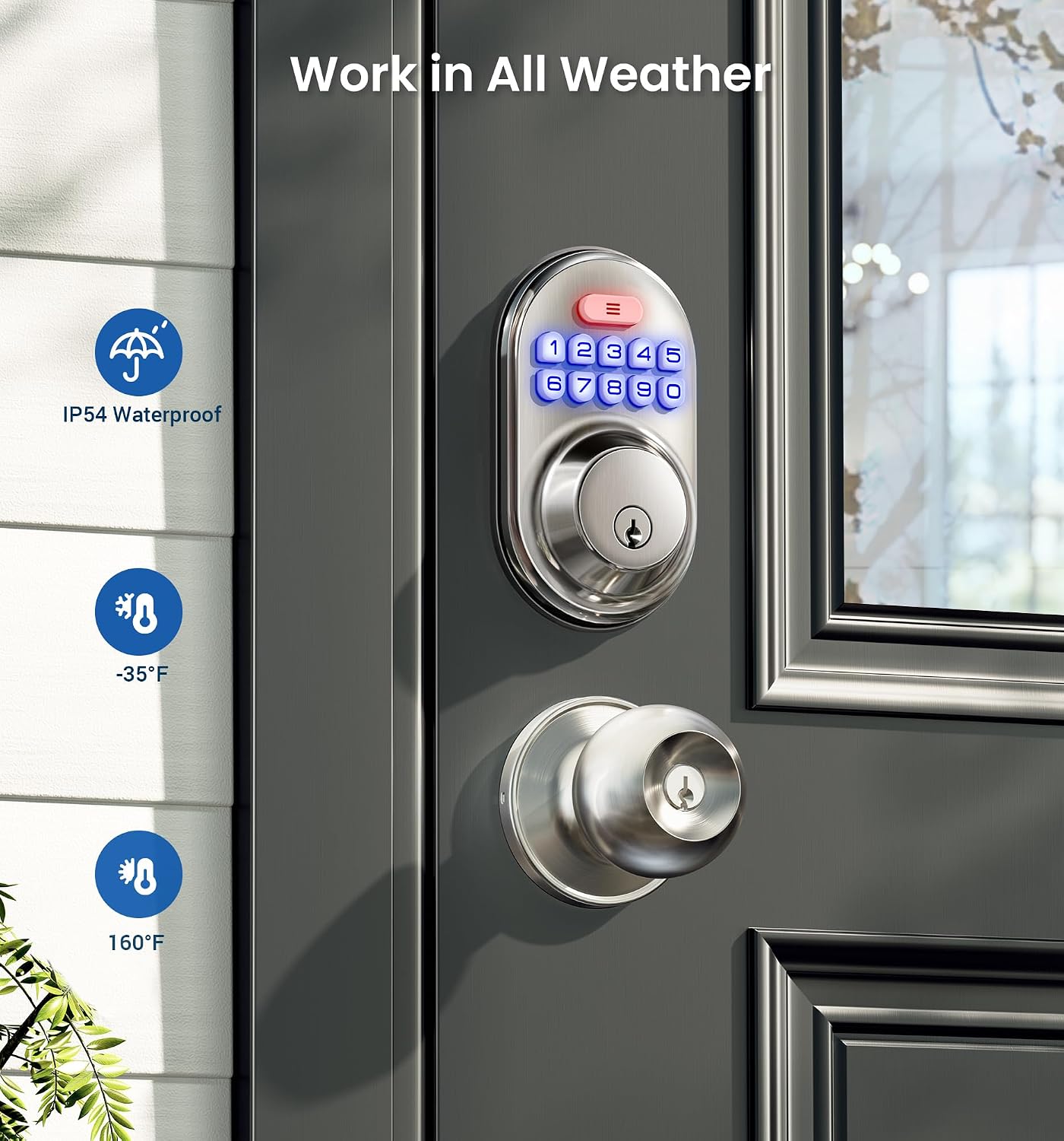 Detalle 2 de Veise Keypad Deadbolt RZ-A