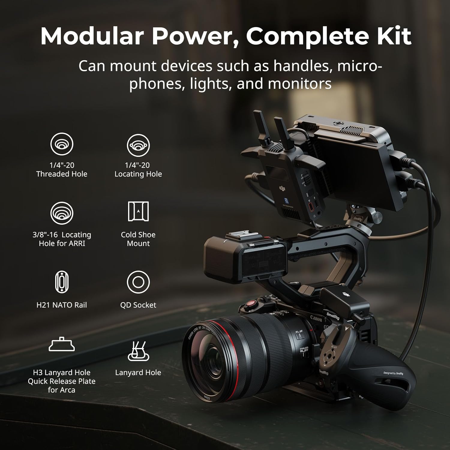 Detalle 2 de SmallRig Kit gabbia per Canon EOS C50 5657