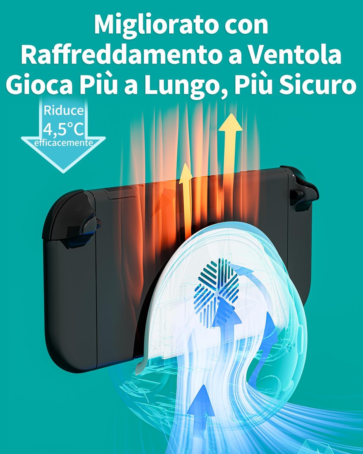 Detalle de Dock Switch 2 TV compatibile con Nintendo Switch 2: Docking Station Piranha2 con Ricarica PD e 4K 60Hz