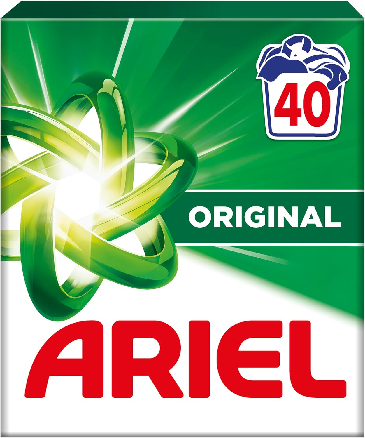Detalle de ARIEL POUDRE ORIGINAL 40D – lessive en poudre efficace et rapide