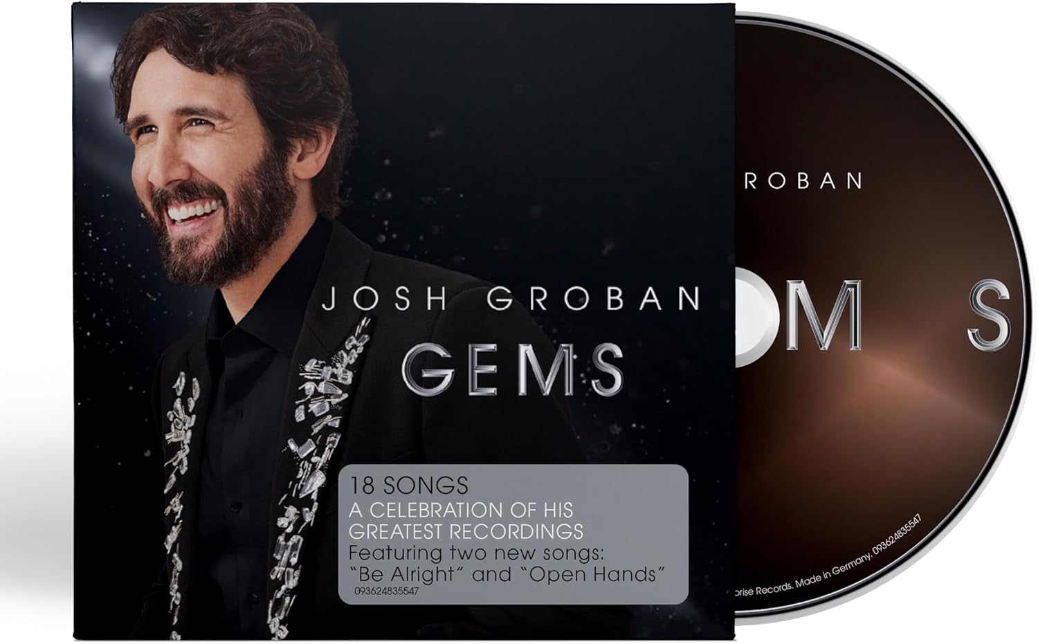 Detalle de Reprise GEMS CD by Josh Groban, hits and two new tracks