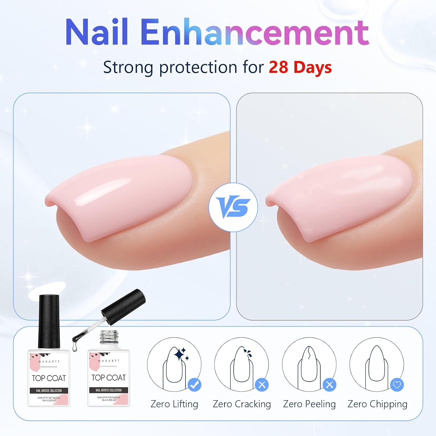 Thumbnail 4 de Makartt Gel Top Coat 10ML no-wipe nail polish ๐
