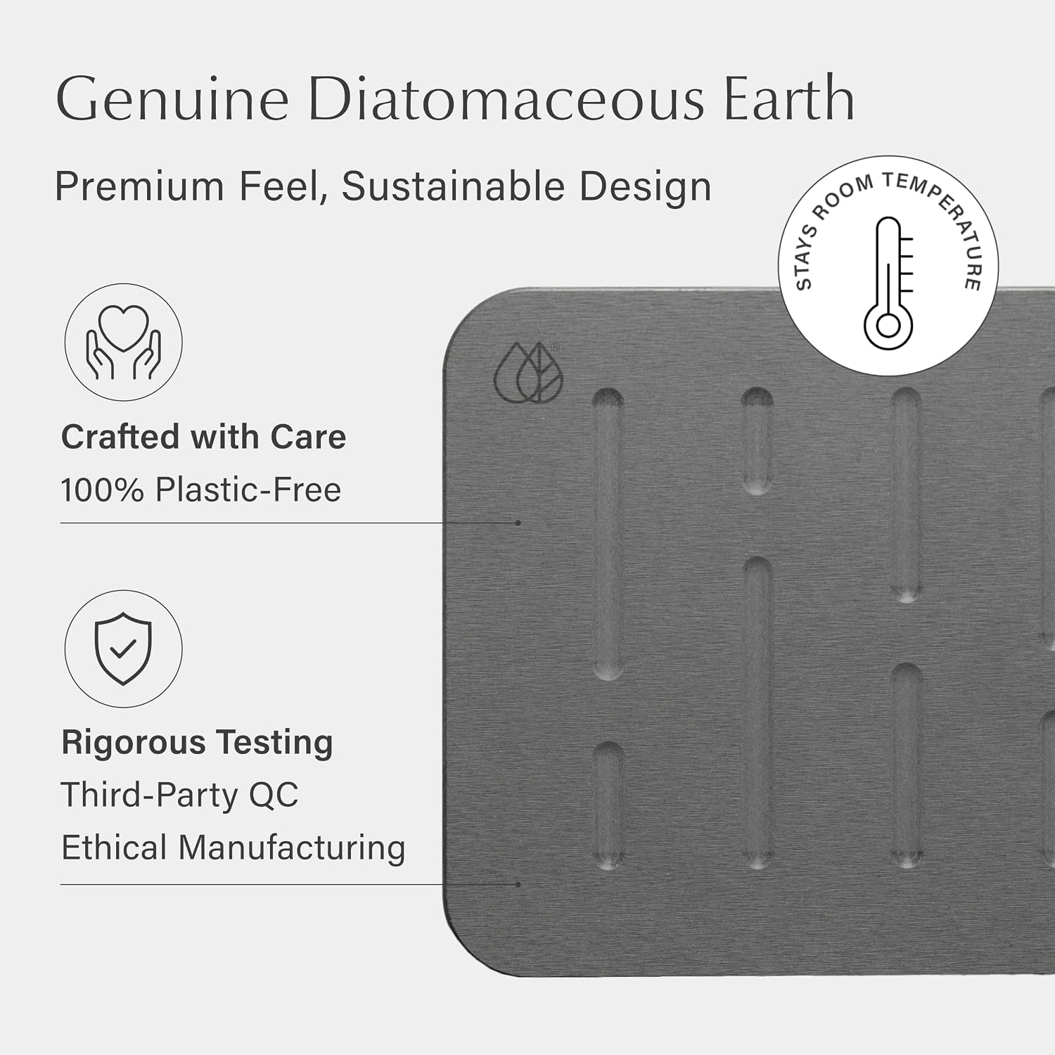 Detalle de Dorai Home Bath Stone quick-drying bath mat