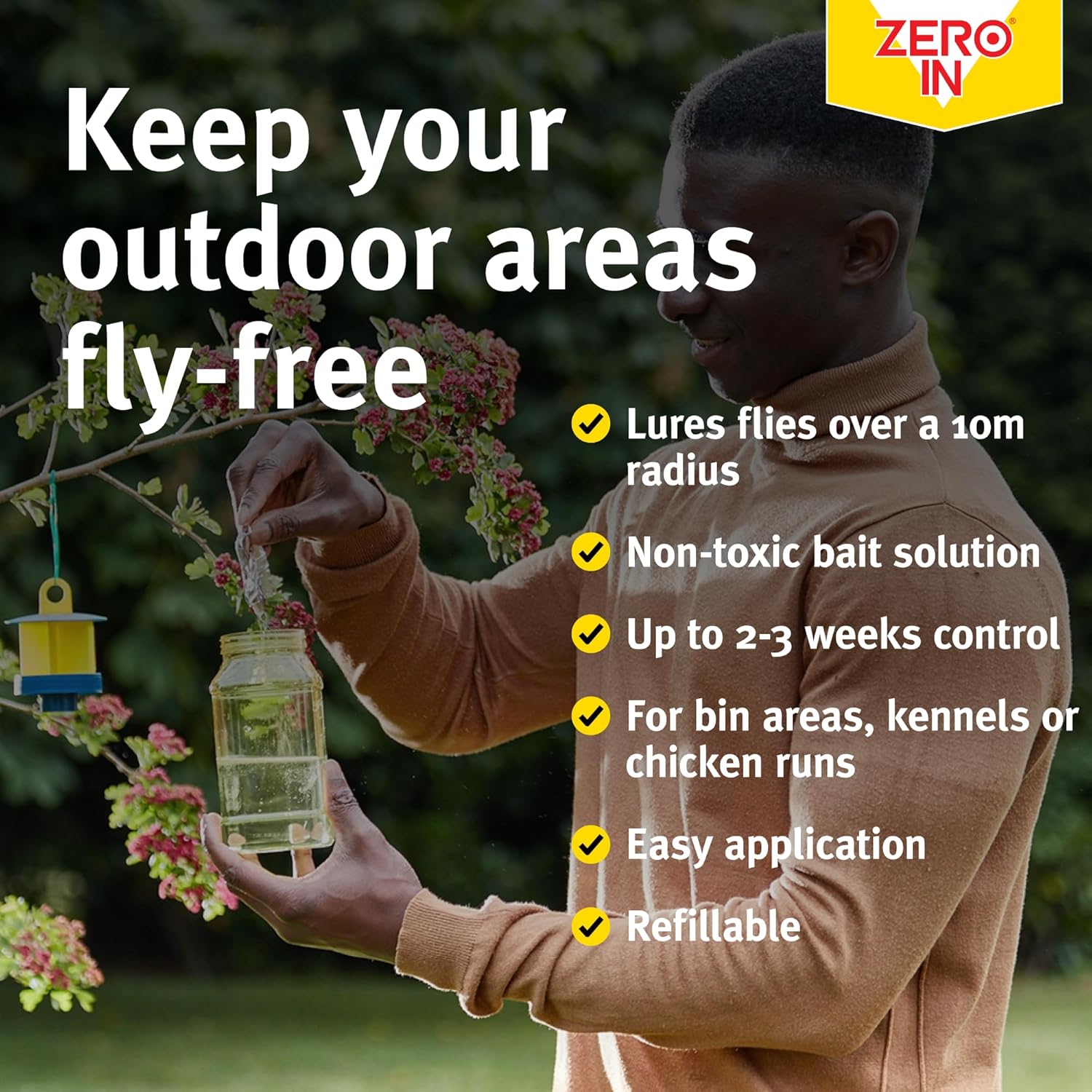 Thumbnail 4 de Zero In Outdoor Catcher Fly Trap 3-Pack