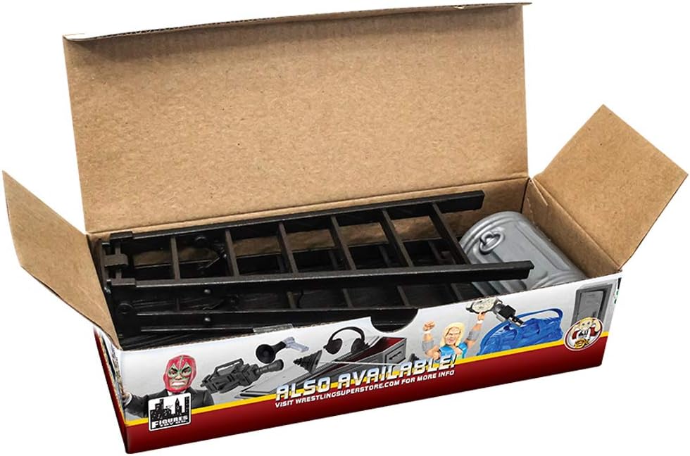 Detalle de WWE アクションフィギュア用小道具セット 5点入り、ラダー・ガードレールなど