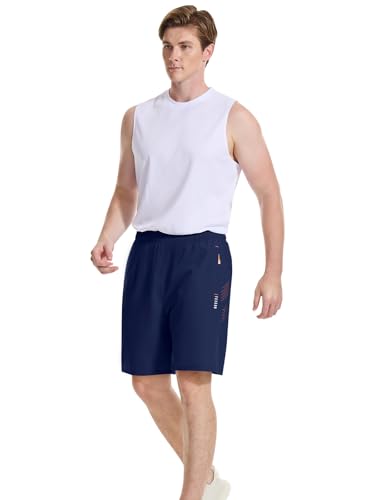 Detalle de Cimic Pantalón corto de running para hombre con bolsillos y ventilación