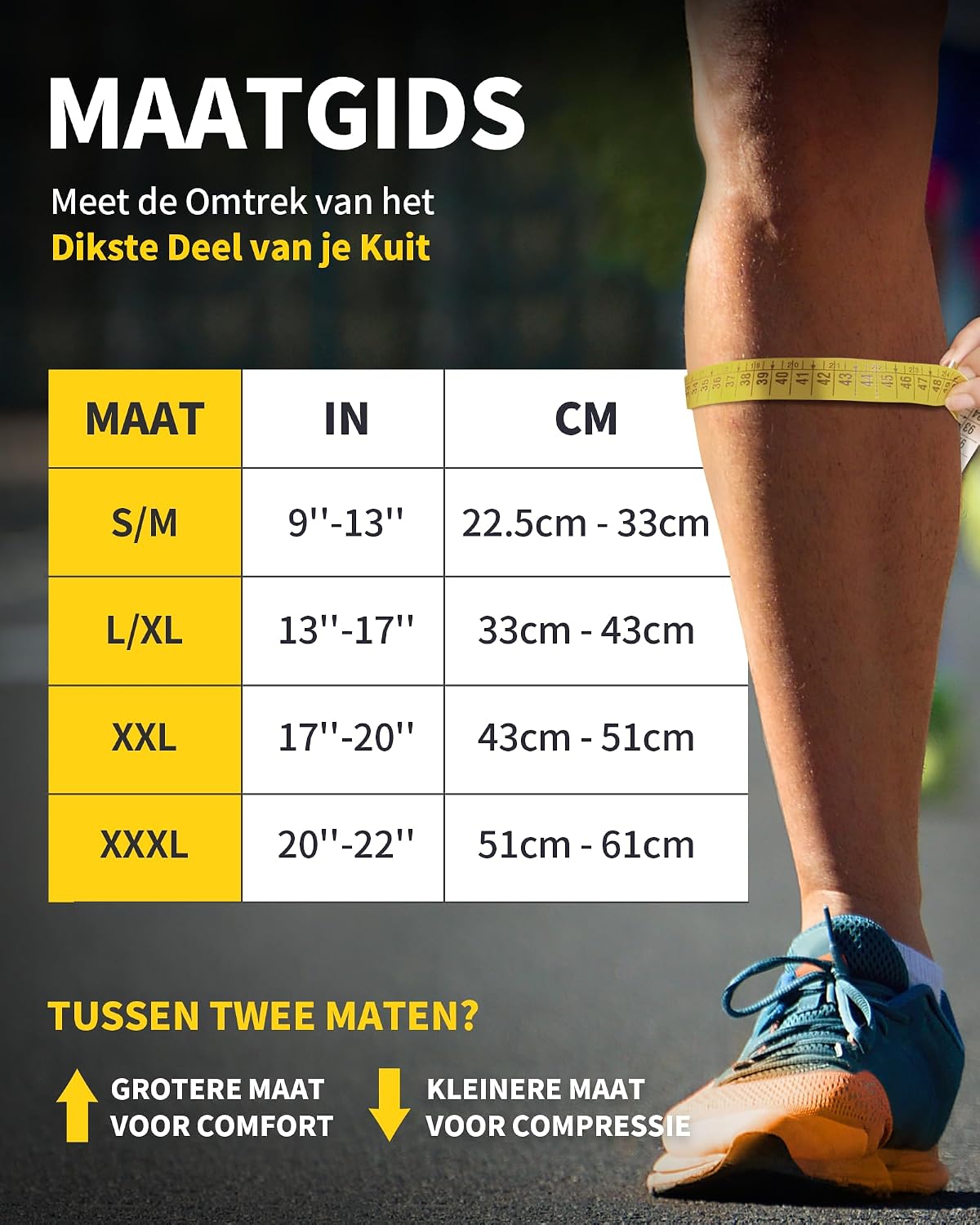 Detalle de CAMBIVO CS12 compressiekuitmouwen, 2 paar voor sport en lang staan