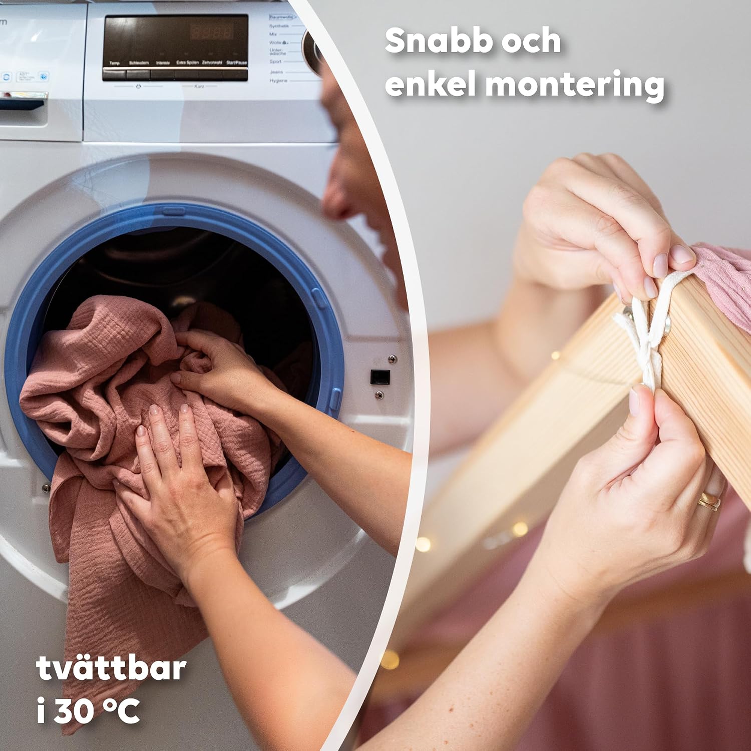 Thumbnail 5 de lilimaus BH-HB-135x320-ALTROSA sänghimmel för hussäng i bomullsmuslin