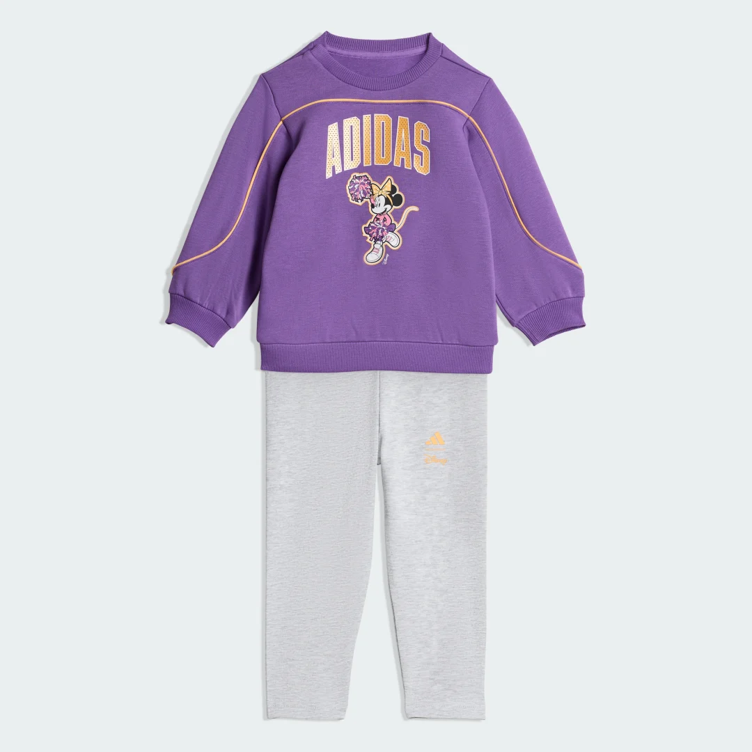 Detalle de Conjunto de chándal Adidas Disney Minnie Mouse – color violeta