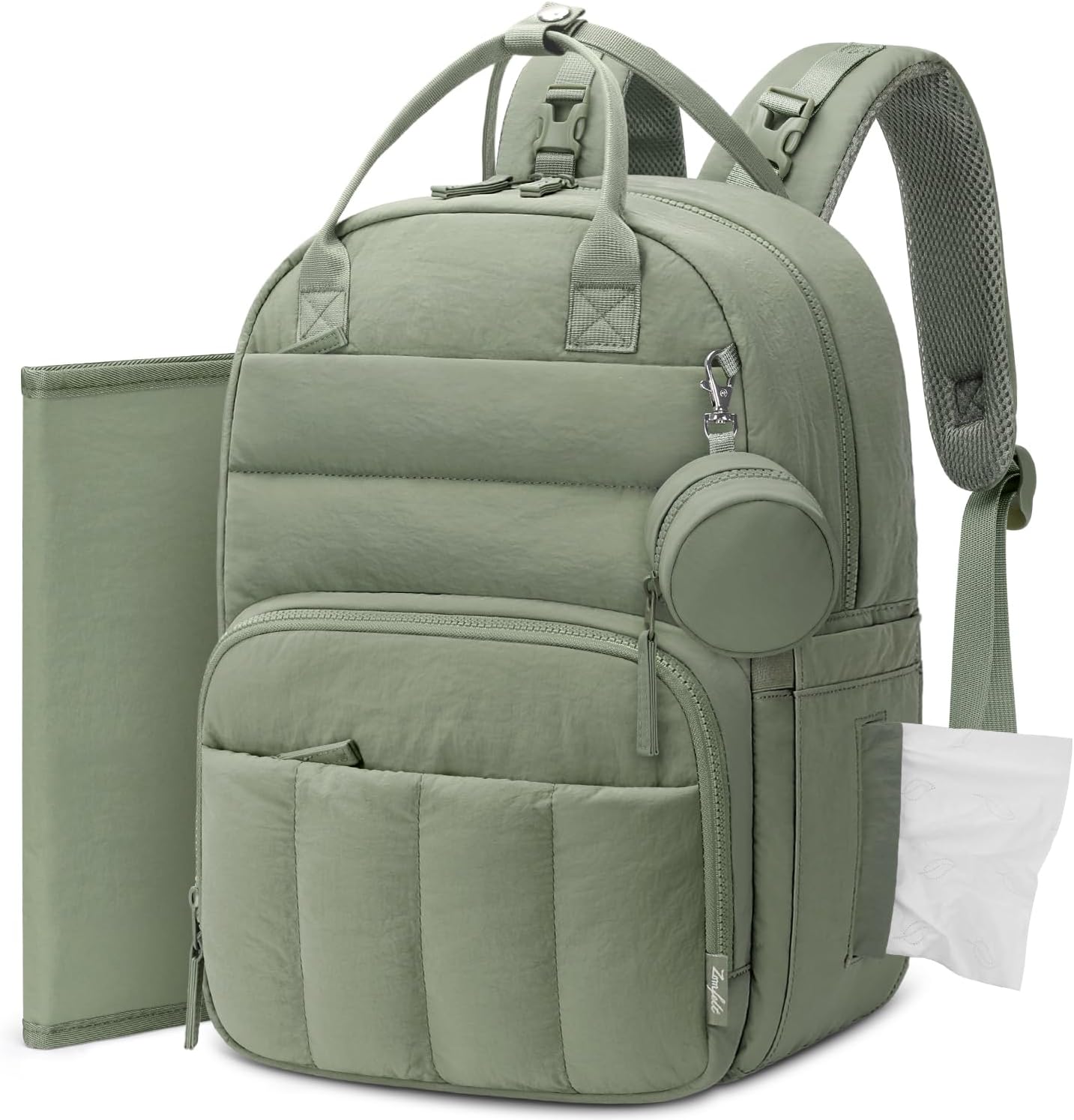 Detalle de ZOMFELT Diaper Backpack, 23-Liter Capacity