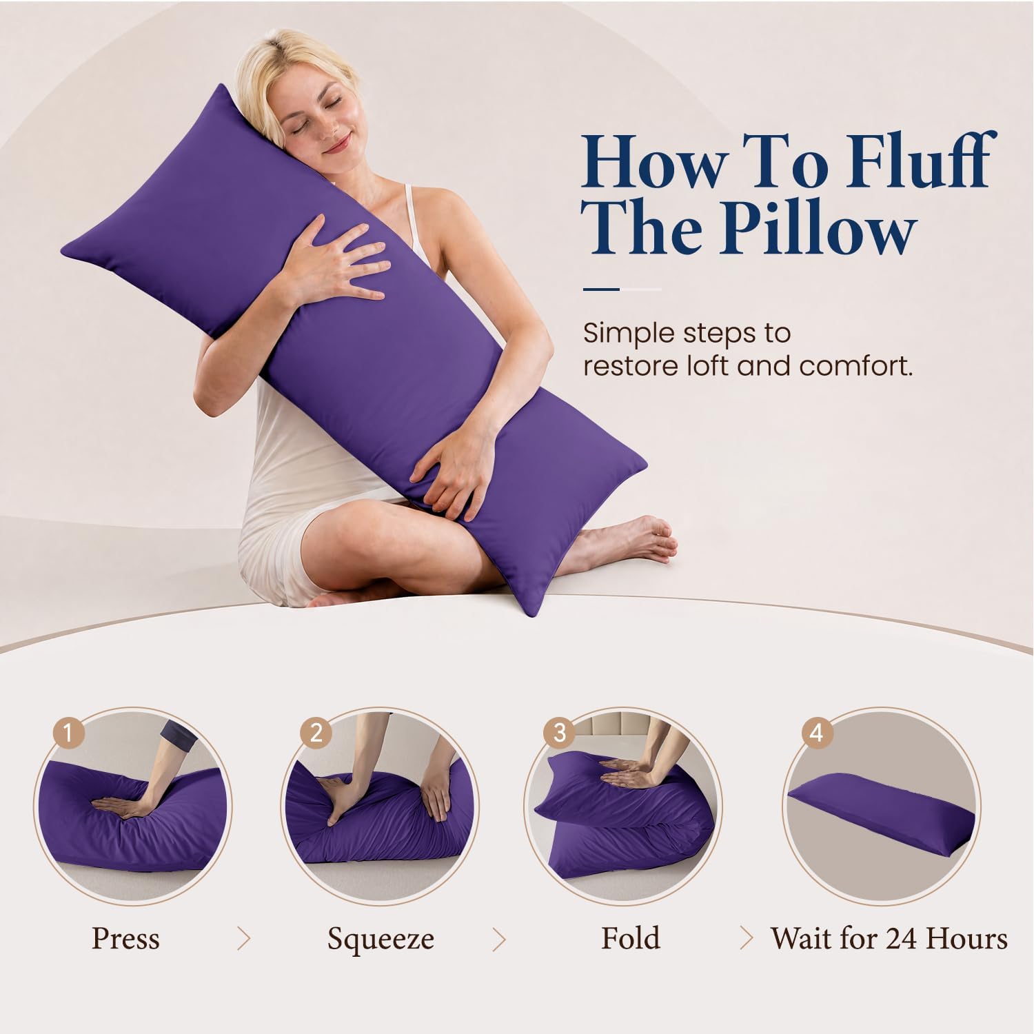 Thumbnail 3 de SHOUREN Body Pillow 14 x 36 in