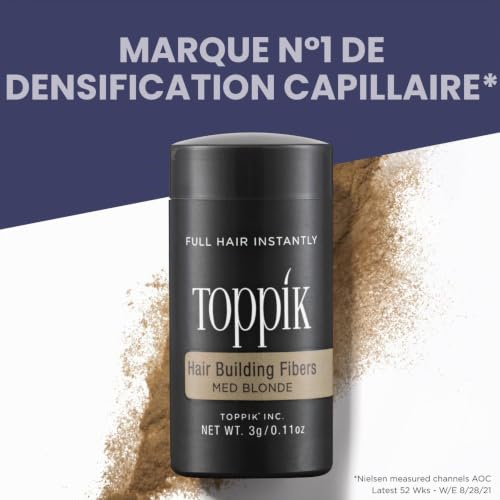 Detalle de Toppik Fibres Capillaires Densifiantes à base de Kératine – Blond — 27,5 g