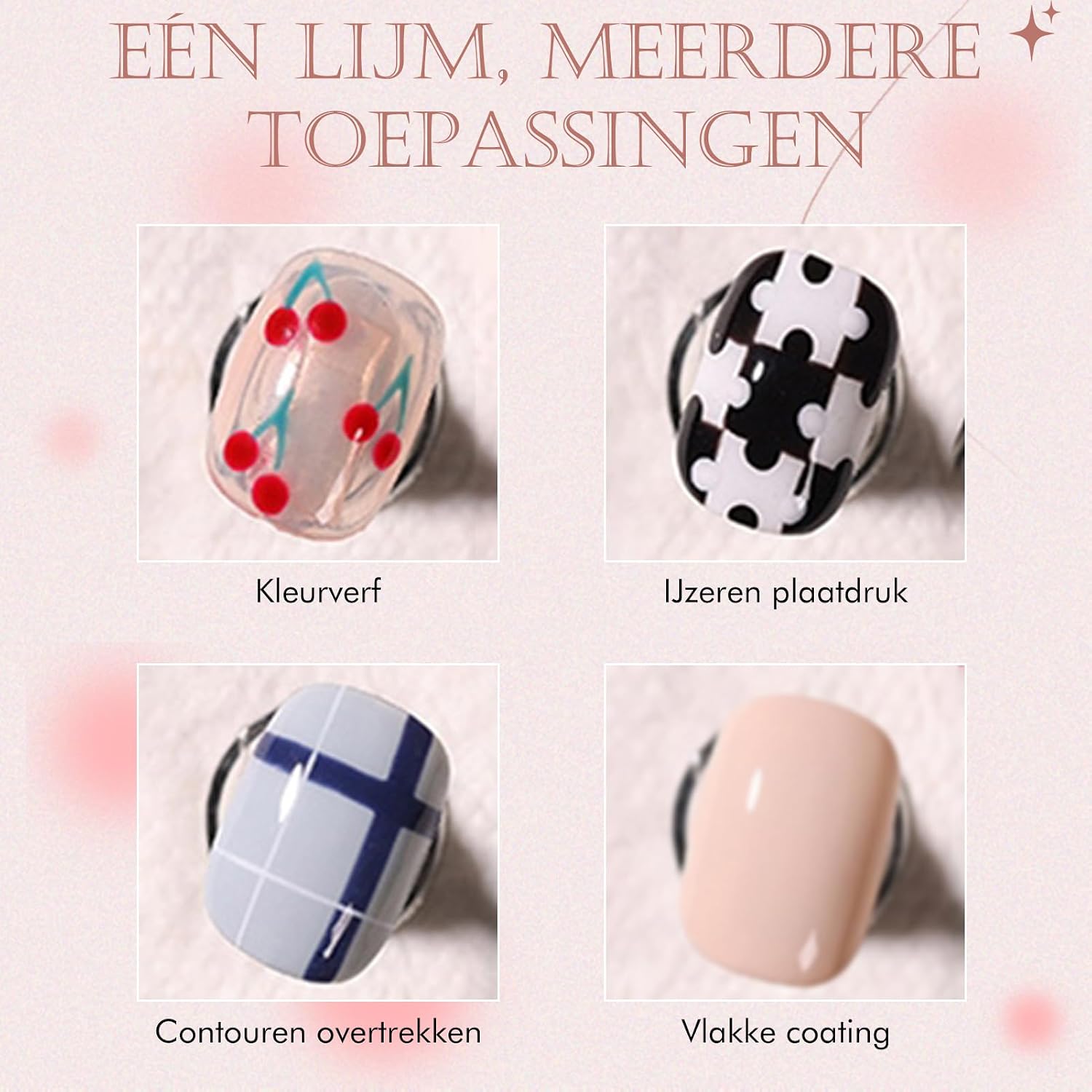 Thumbnail 2 de Biutee Stamping Gel Polish, 12 kleuren stempelgel voor nagels, 8 ml