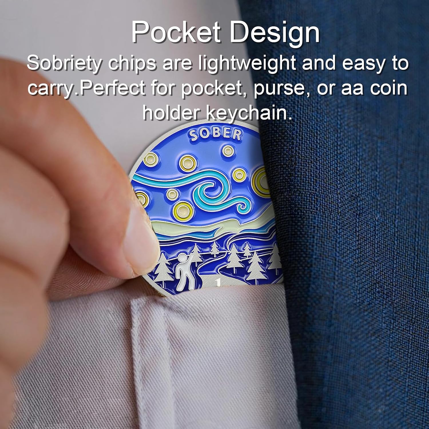 Detalle 2 de Sobriety Coin, 1 Month
