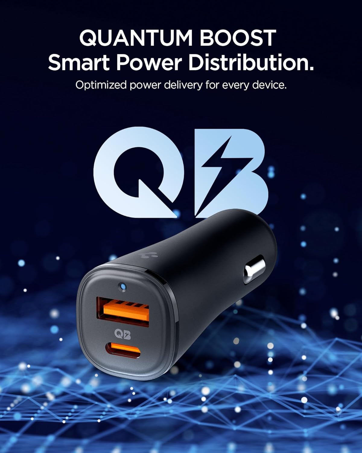 Thumbnail 3 de Spigen ArcStation 48 W chargeur allume-cigare double USB-C/USB-A rapide (PD/QC 3.0, PPS)