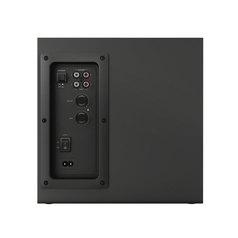Detalle de Trust Yuri 2.1 120 W: altavoces con subwoofer para PC y portátil