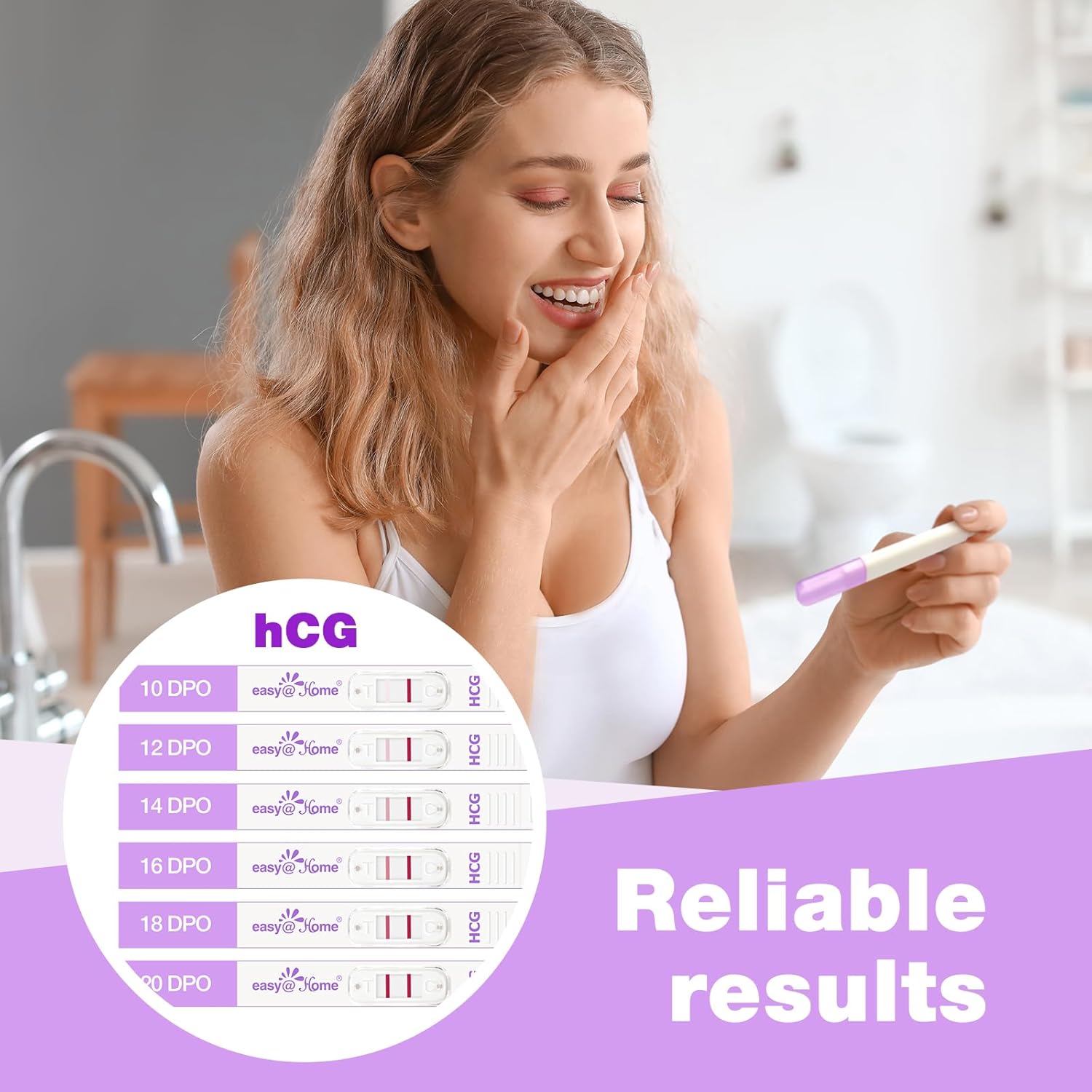 Thumbnail 3 de Easy@Home 5x Pregnancy Test 10 mIU/mL